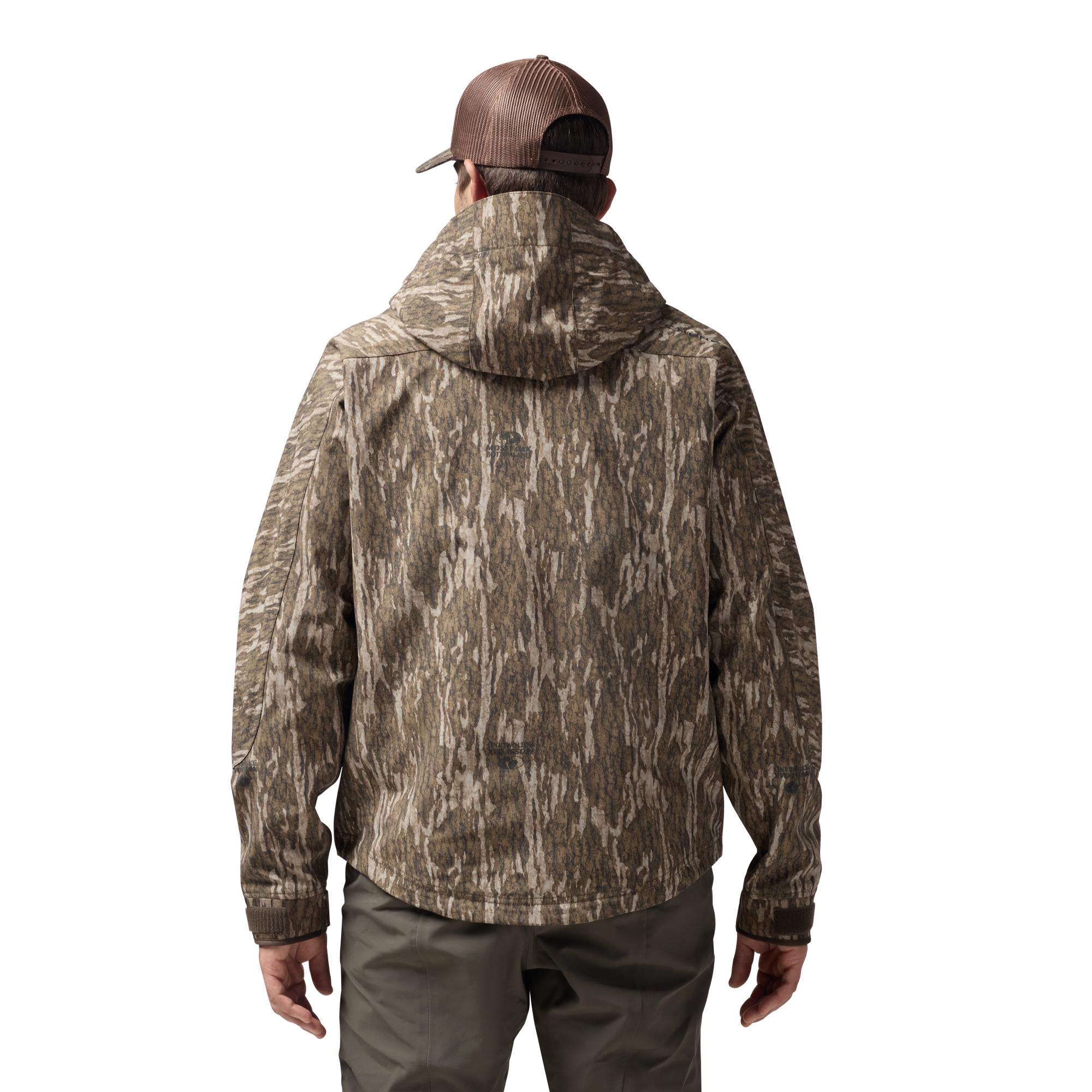 Hydro-Lok Shell Jacket in Mossy Oak Bottomland, on model #mossy_oak_bottomland