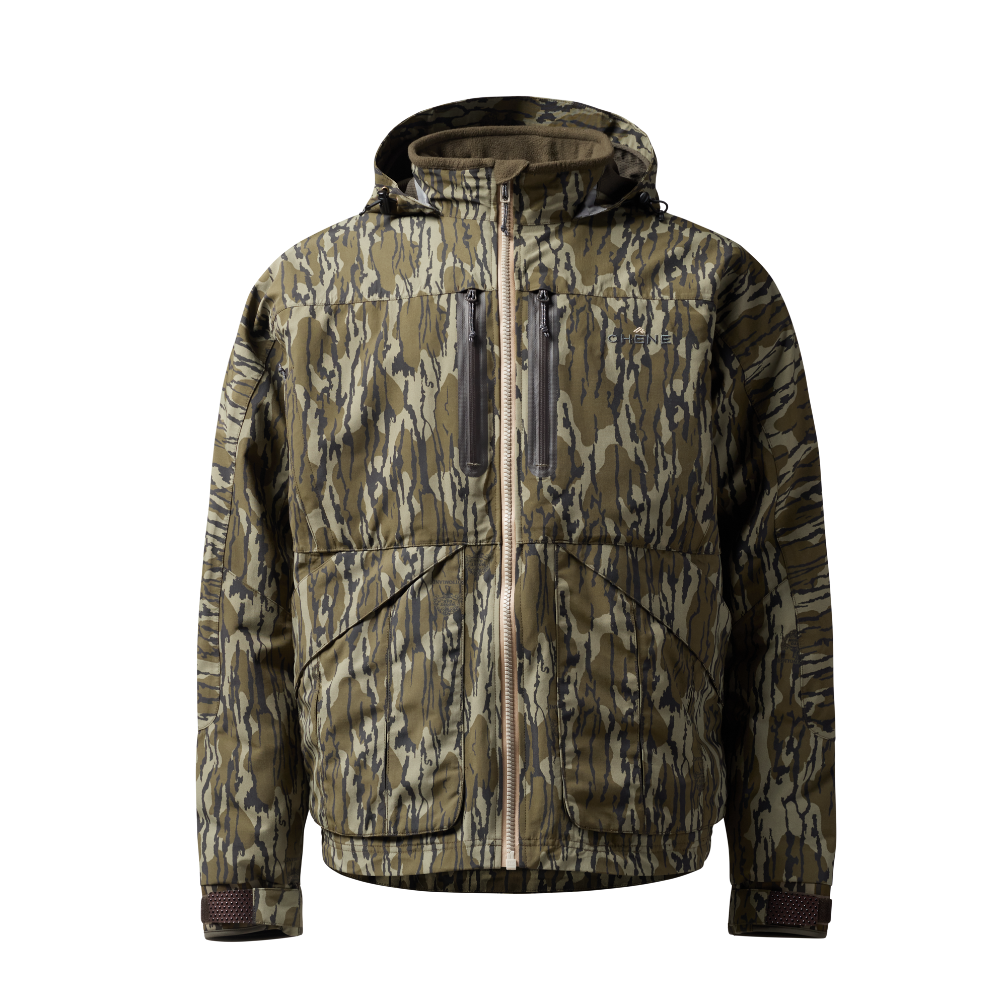 Hydro-Lok Insulated Jacket in Mossy Oak Original Bottomland, front view #mossy_oak_original_bottomland