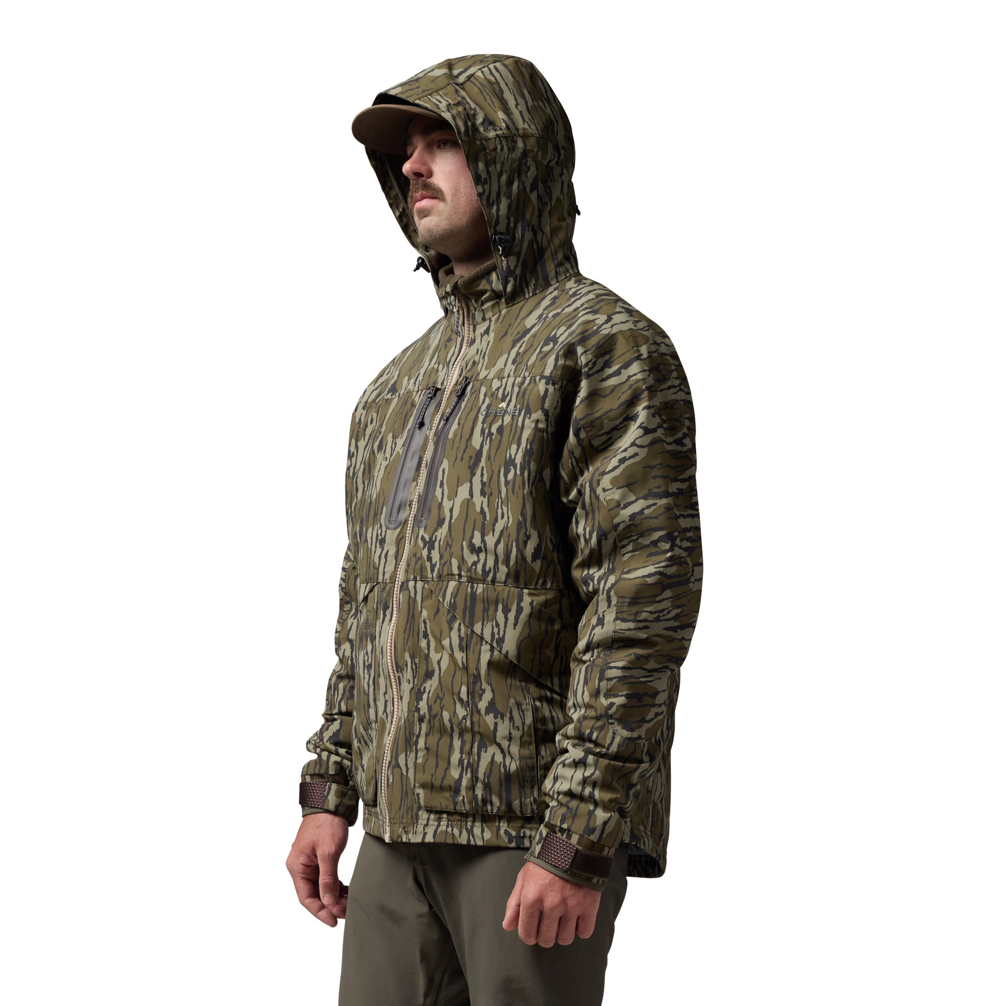 Hydro-Lok Insulated Jacket in Mossy Oak Original Bottomland, on model #mossy_oak_original_bottomland