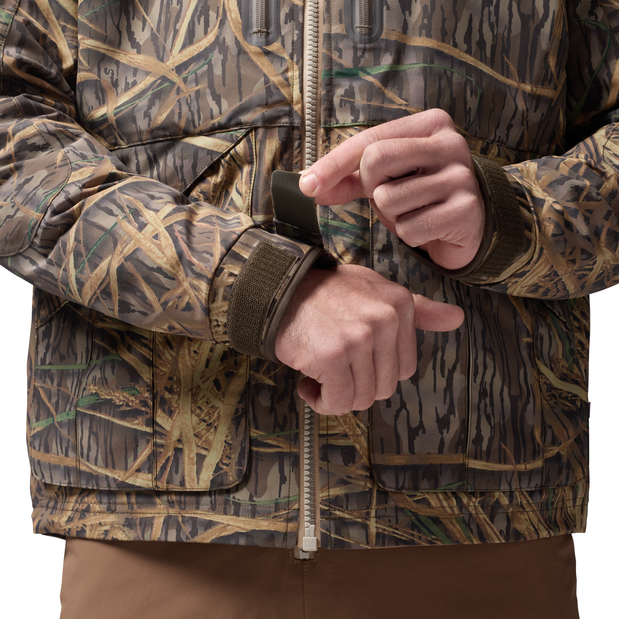 Hydro-Lok Insulated Jacket in Mossy Oak Original Shadow Grass, on model #mossy_oak_original_shadow_grass