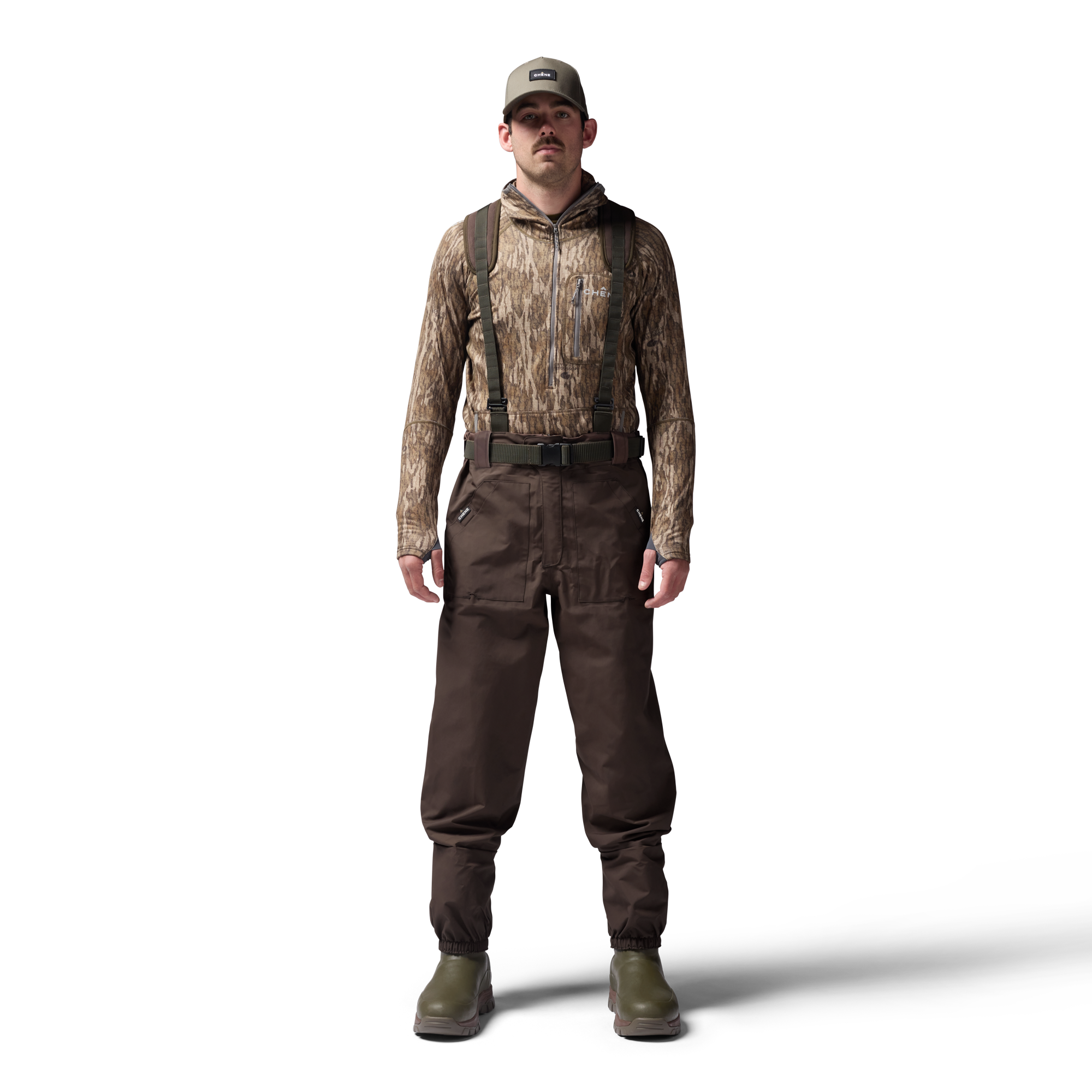 2S Wading Pant in Brown, on model #brown