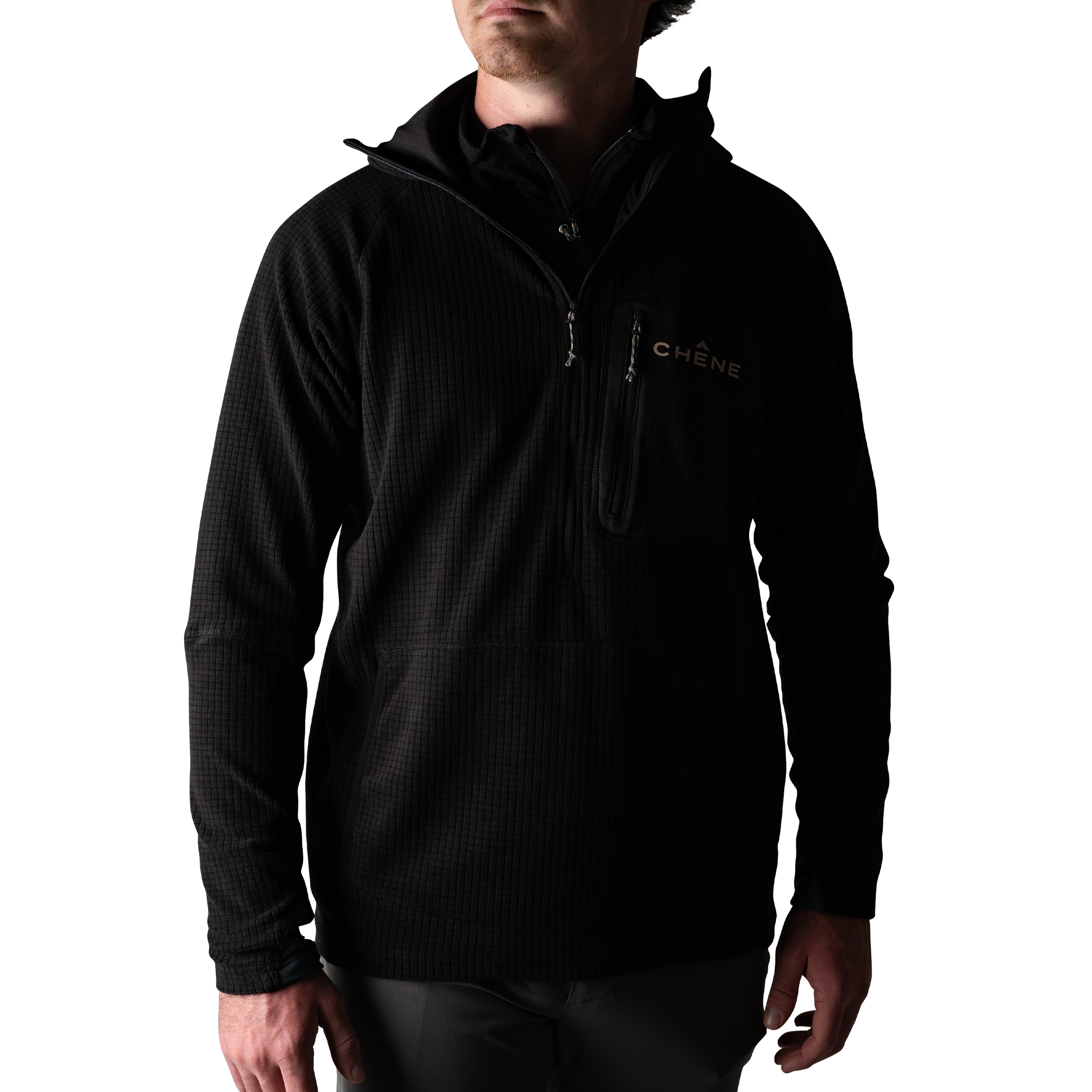 Sixty Series Check Fleece Half Zip with Hood