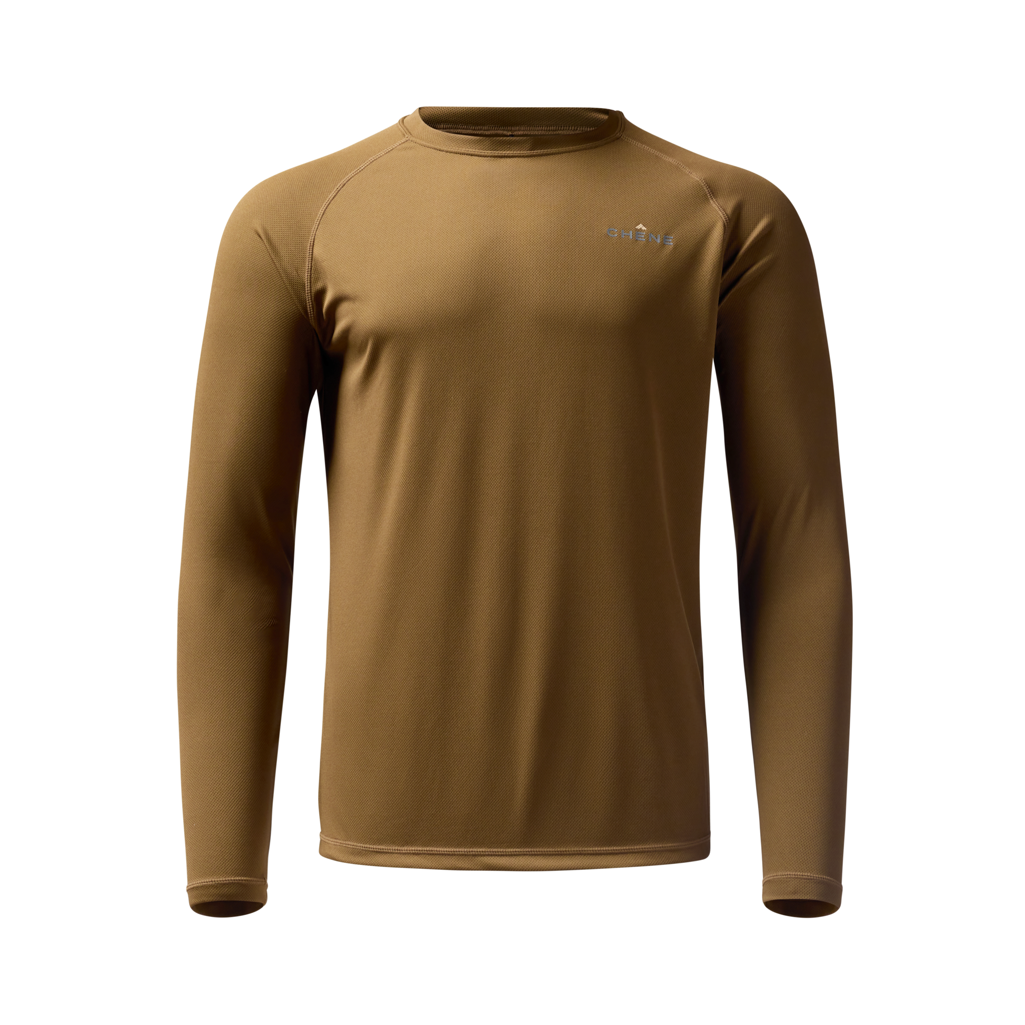 Vale 105 Synthetic Crew L/S in Field Khaki, front view #field_khaki
