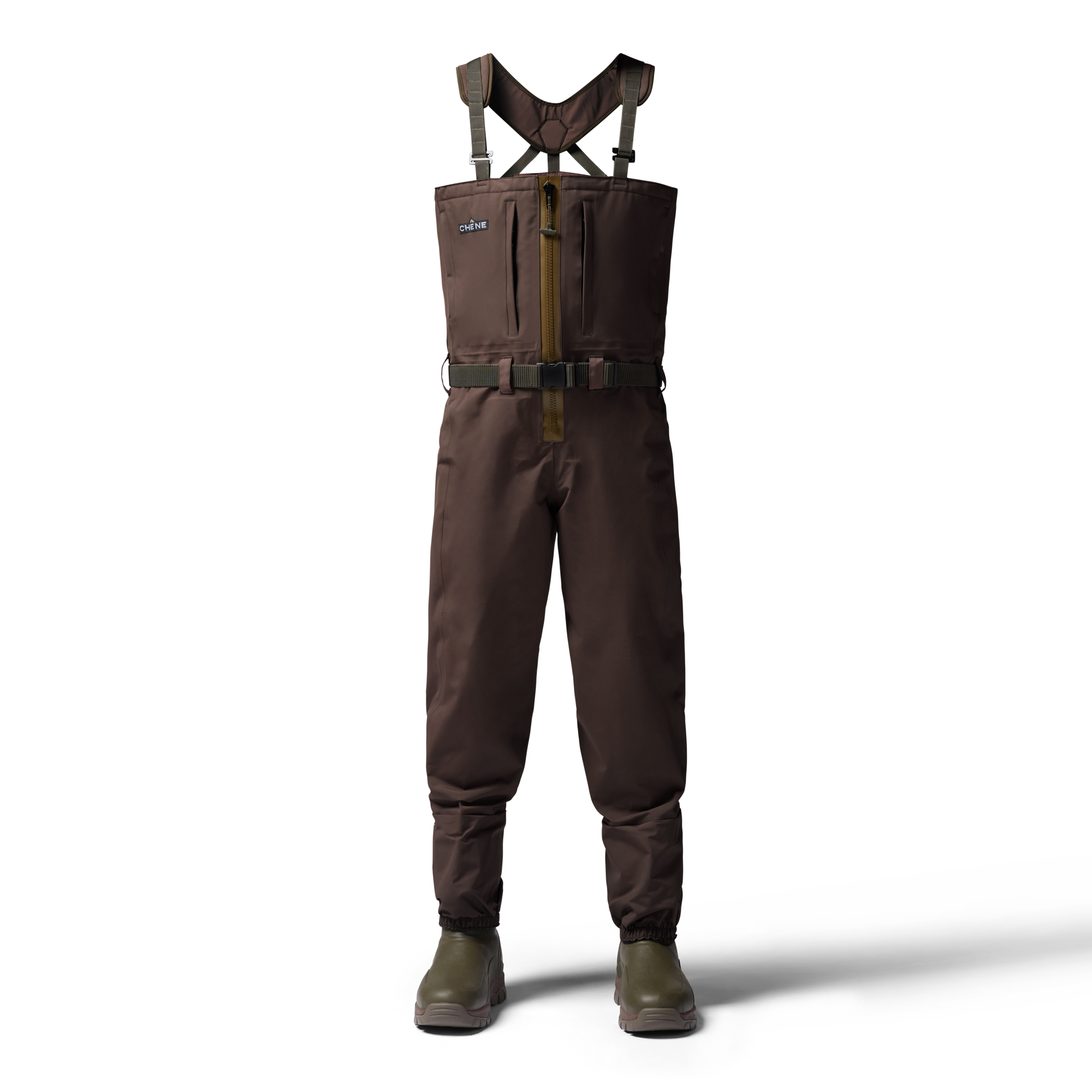 Brown 2S Wader in Brown, front view #brown