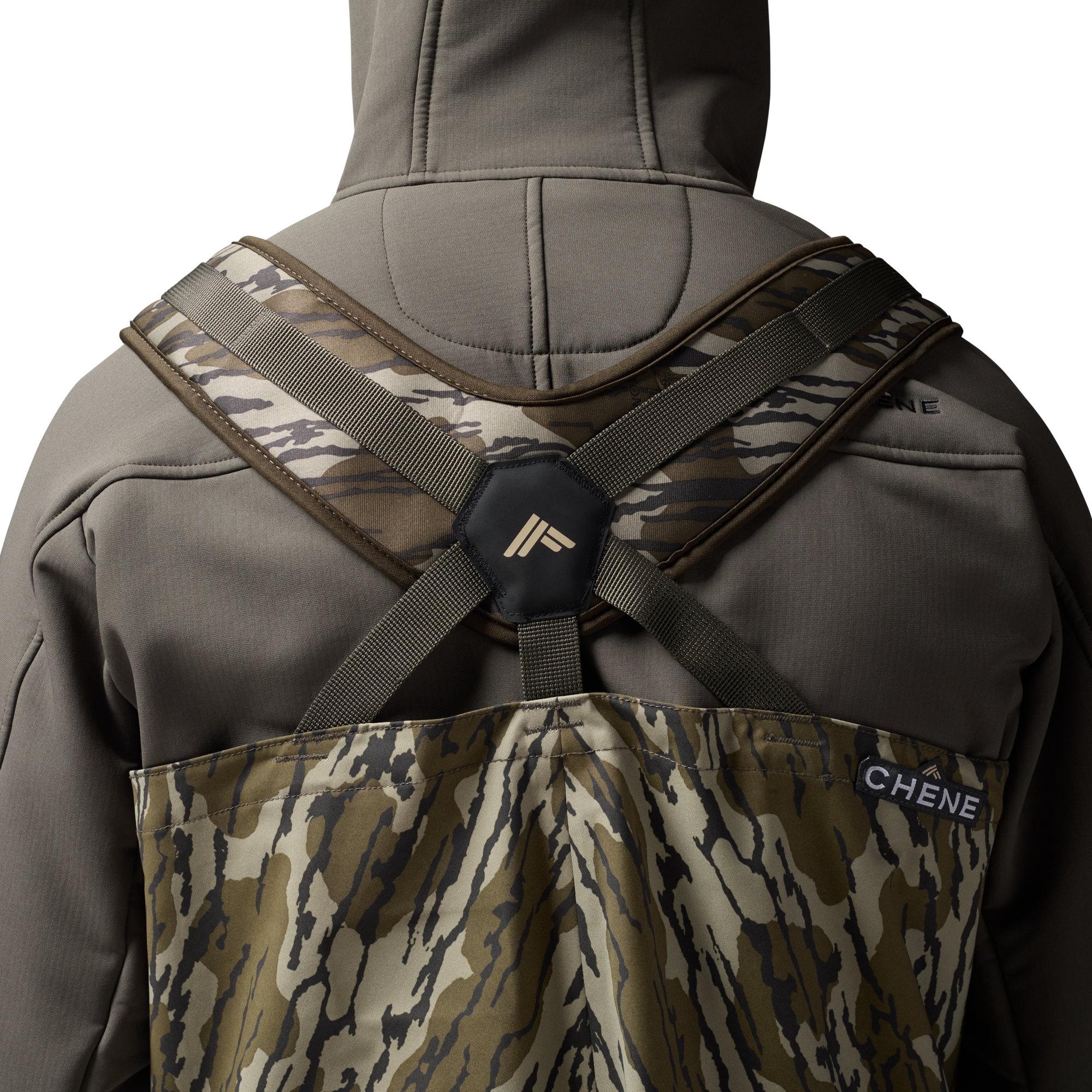 Mossy Oak Original Bottomland 2S Wader in Mossy Oak Original Bottomland, on model #mossy_oak_original_bottomland