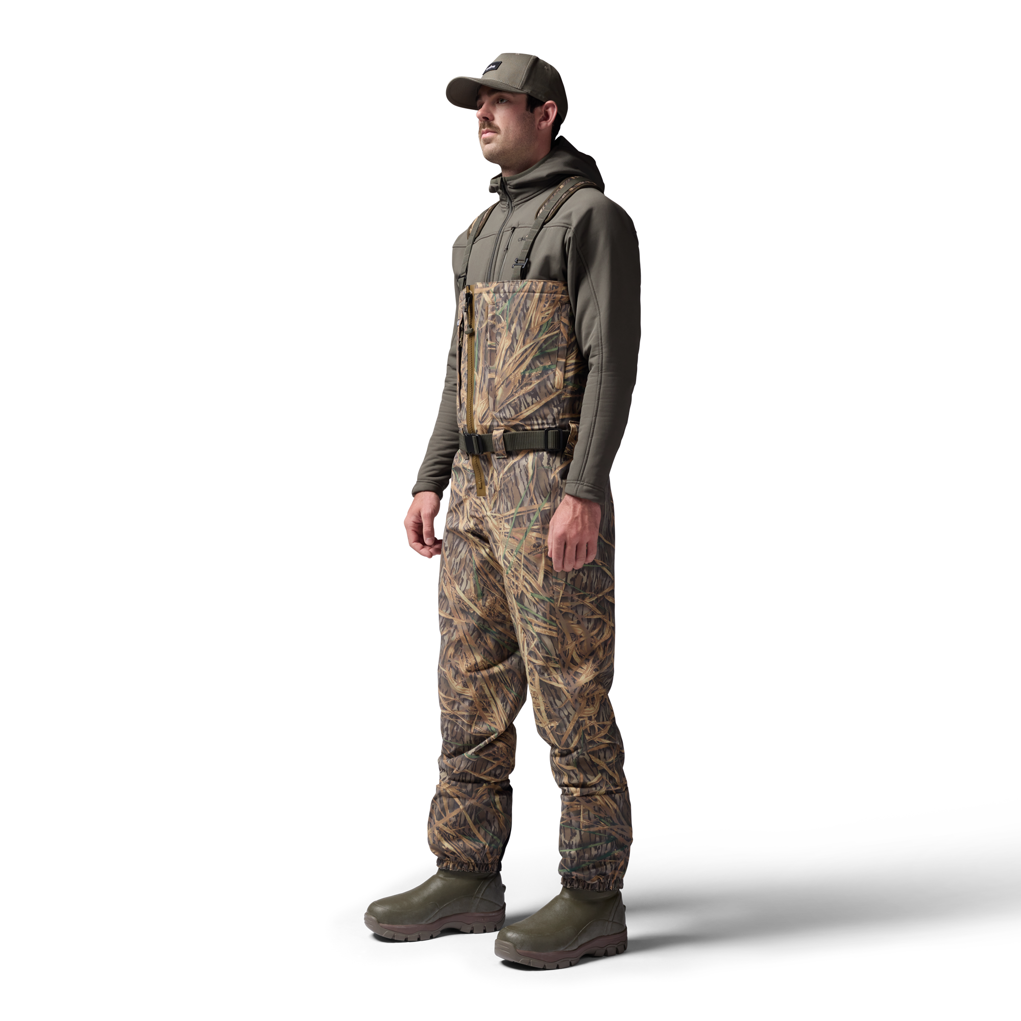 Mossy Oak Original Shadow Grass 2S Wader in Mossy Oak Original Shadow Grass, on model #mossy_oak_original_shadow_grass