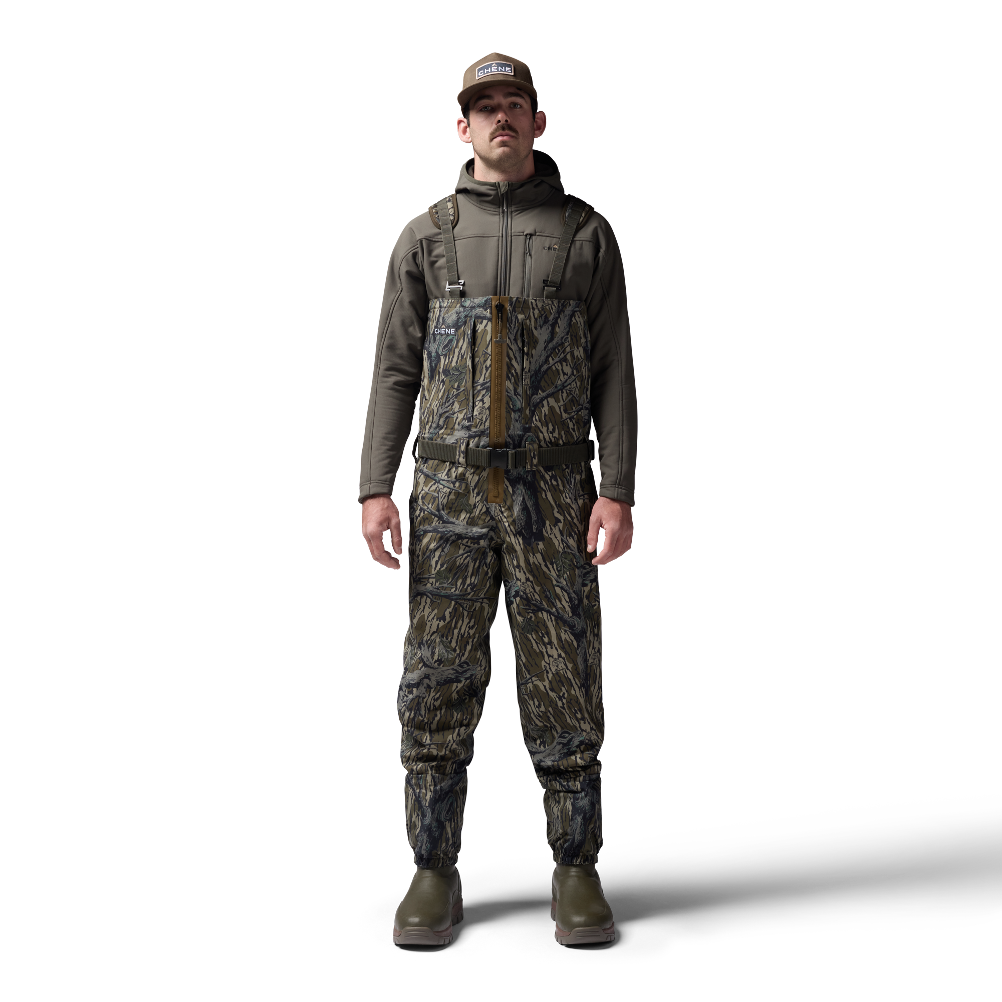 Mossy Oak Original Treestand 2S Wader in Mossy Oak Original Treestand, on model #mossy_oak_original_treestand