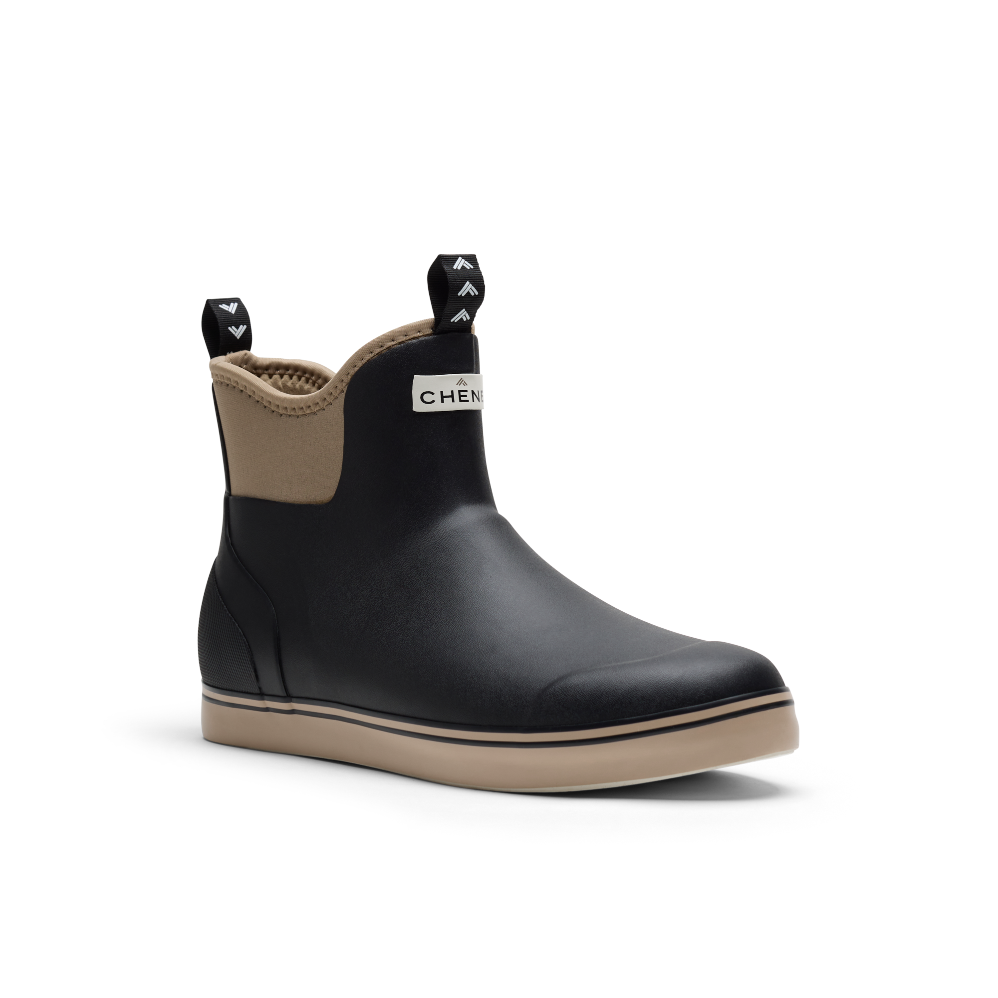 Scout Deck Boot in Black / Tan, product #black_/_tan