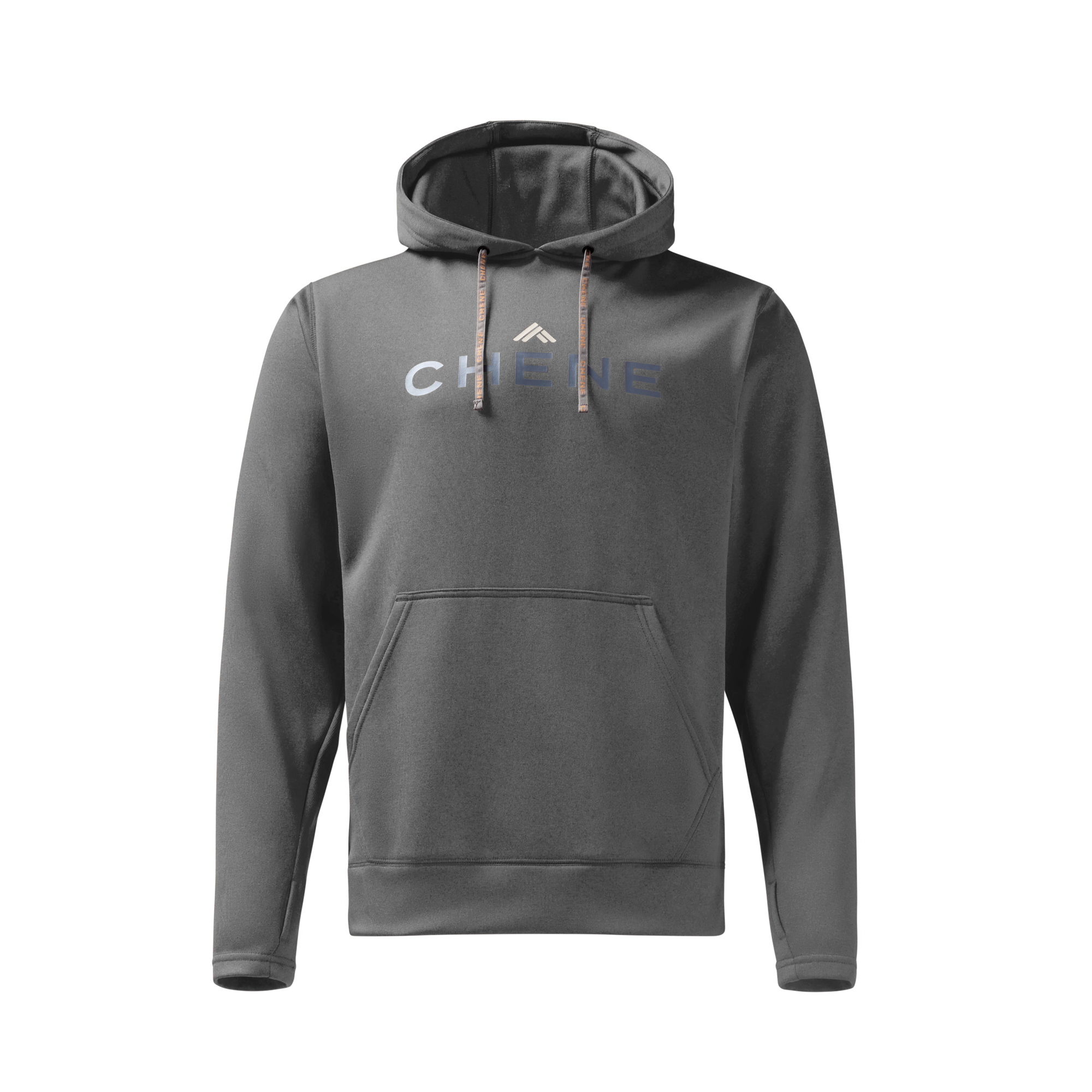Performance Hoodie in Heather Gray, front view #heather_gray
