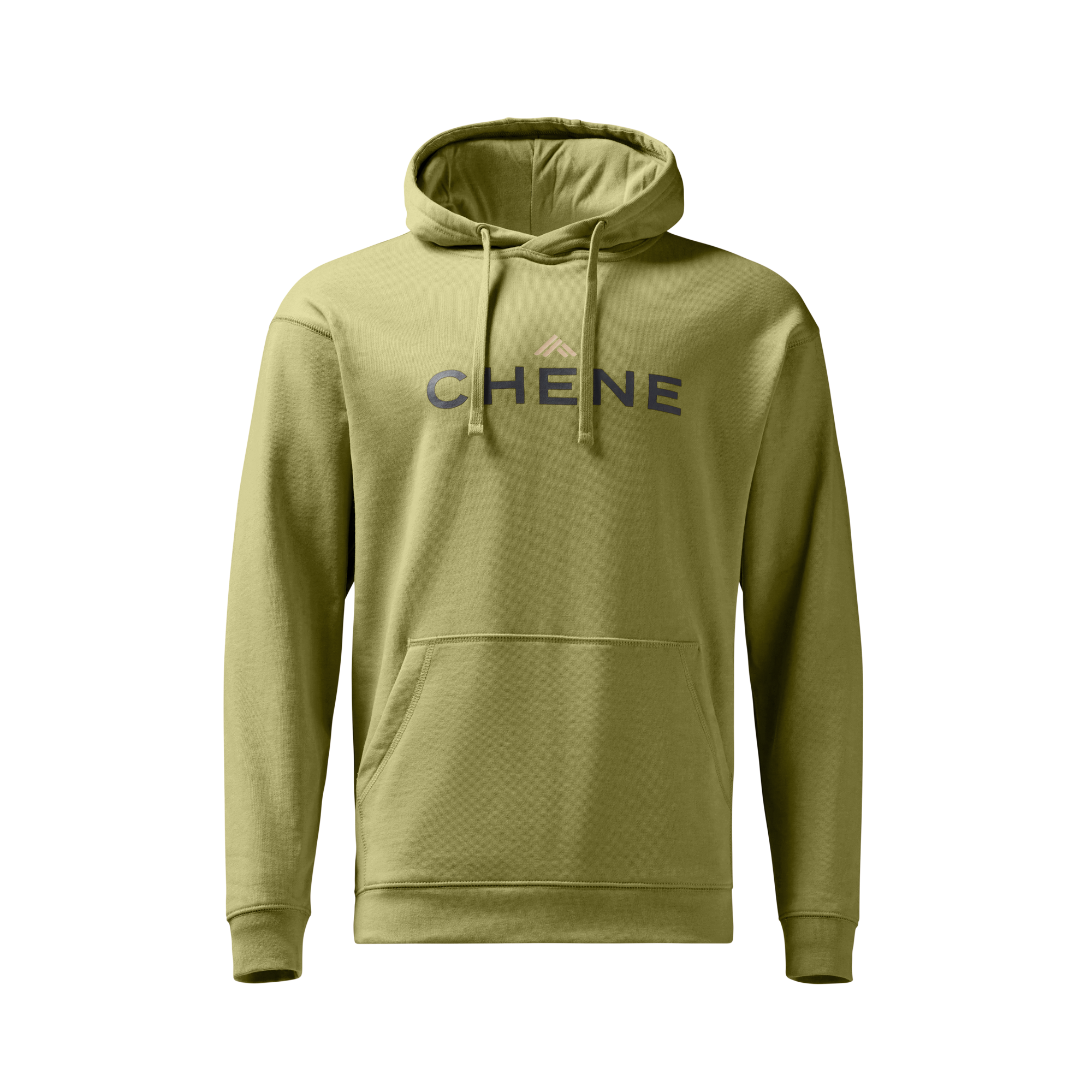 Leisure Hoodie in Heather Green, front view #heather_green