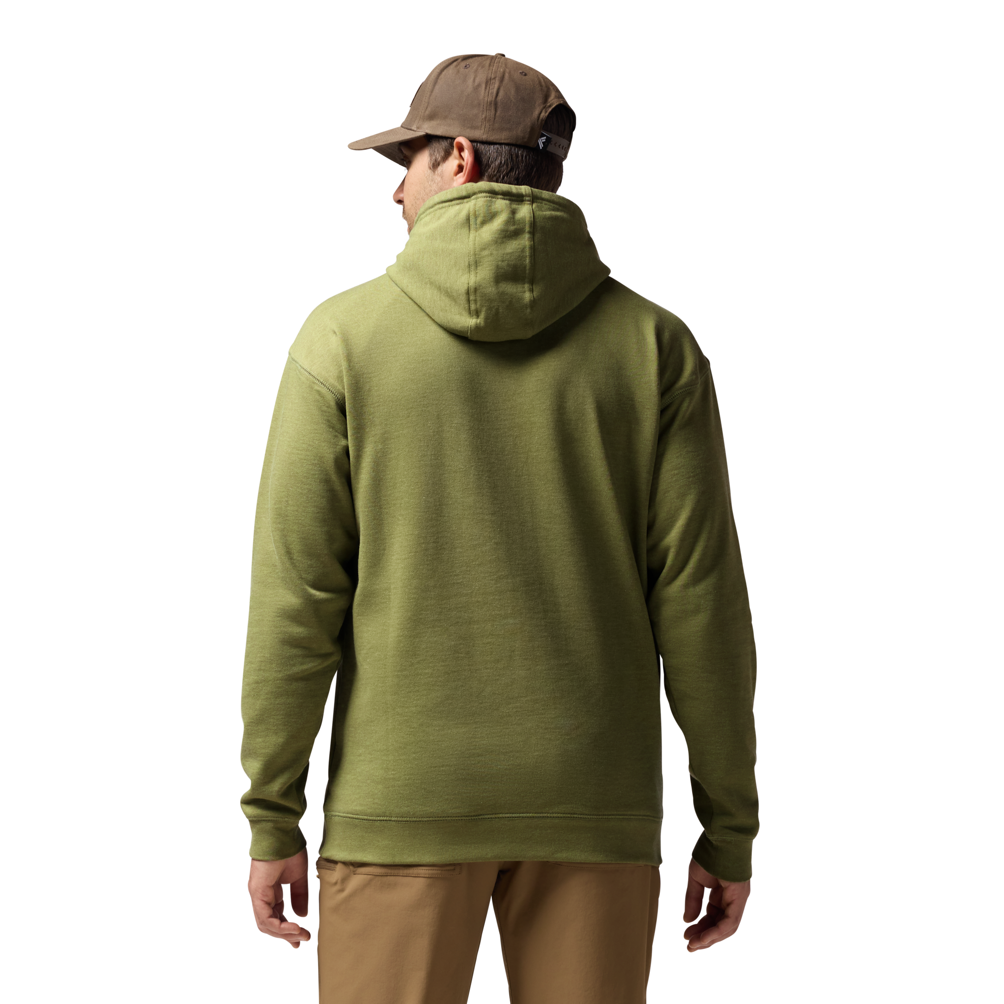 Leisure Hoodie in Heather Green, on model #heather_green