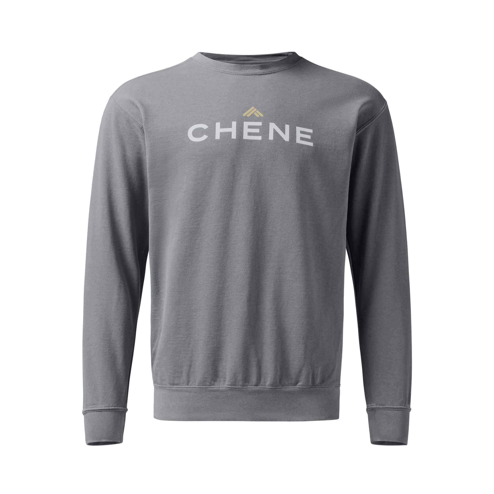 Comfort Colors Sweatshirt in Gray, front view #gray