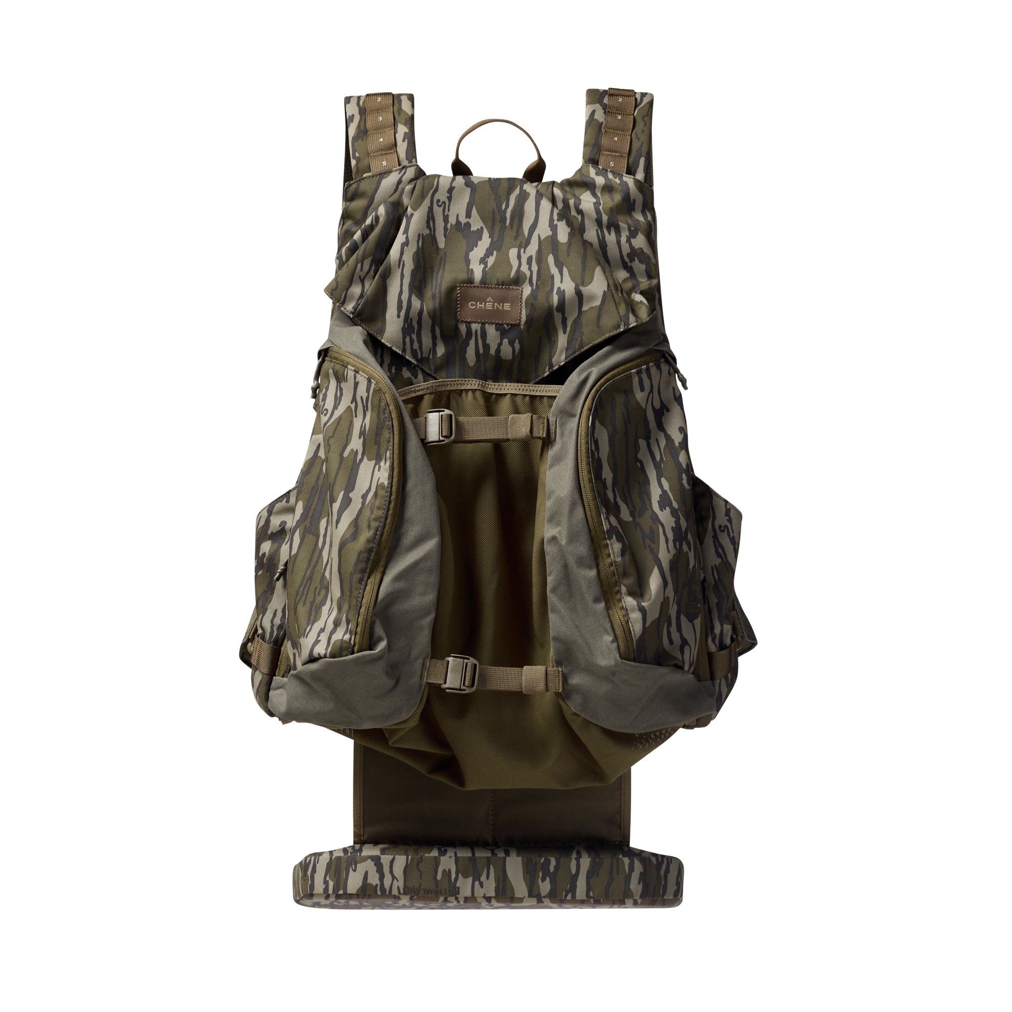 Deception Turkey Vest in Mossy Oak Original Bottomland, front view #mossy_oak_original_bottomland