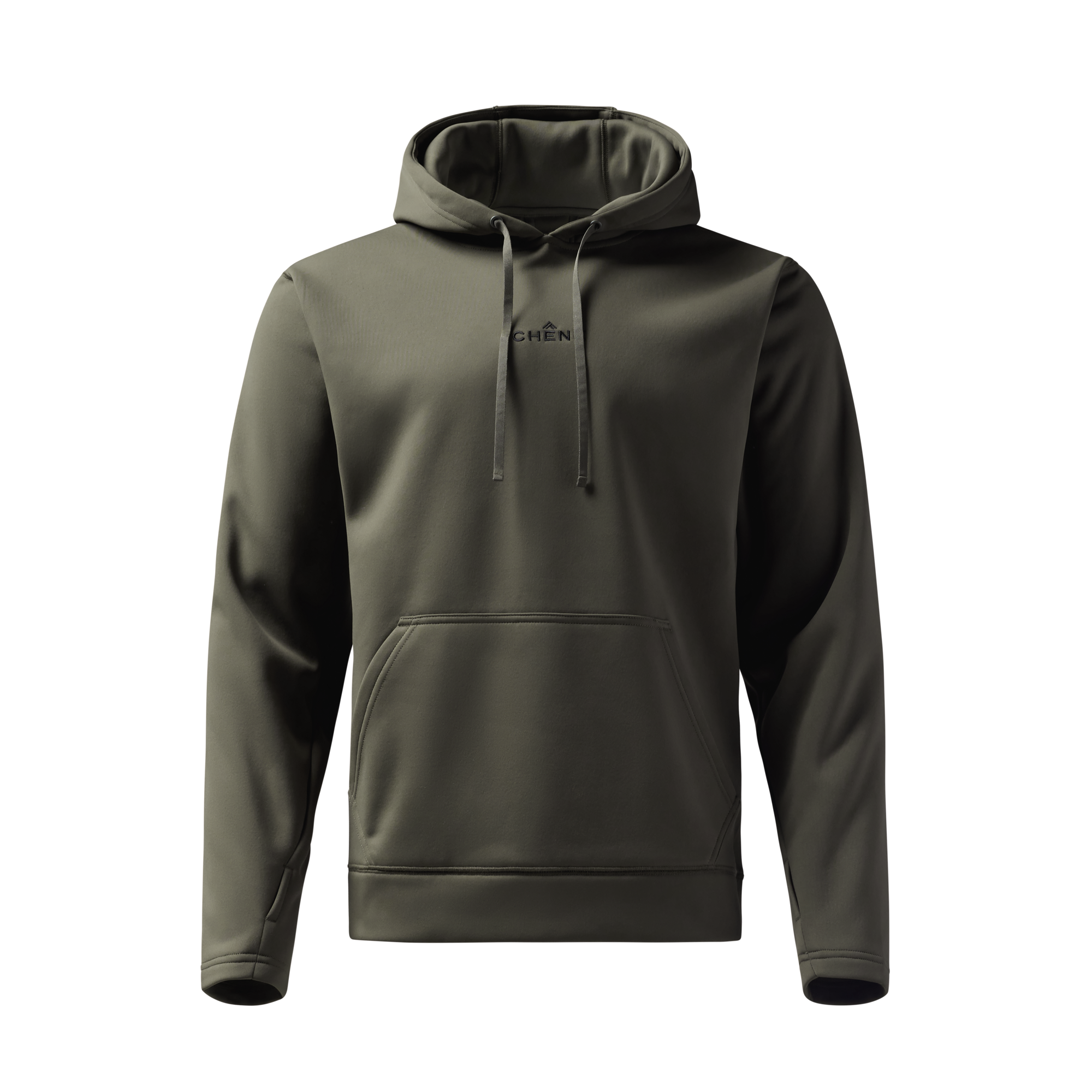 Crossover Hoodie in Cypress, front view #cypress