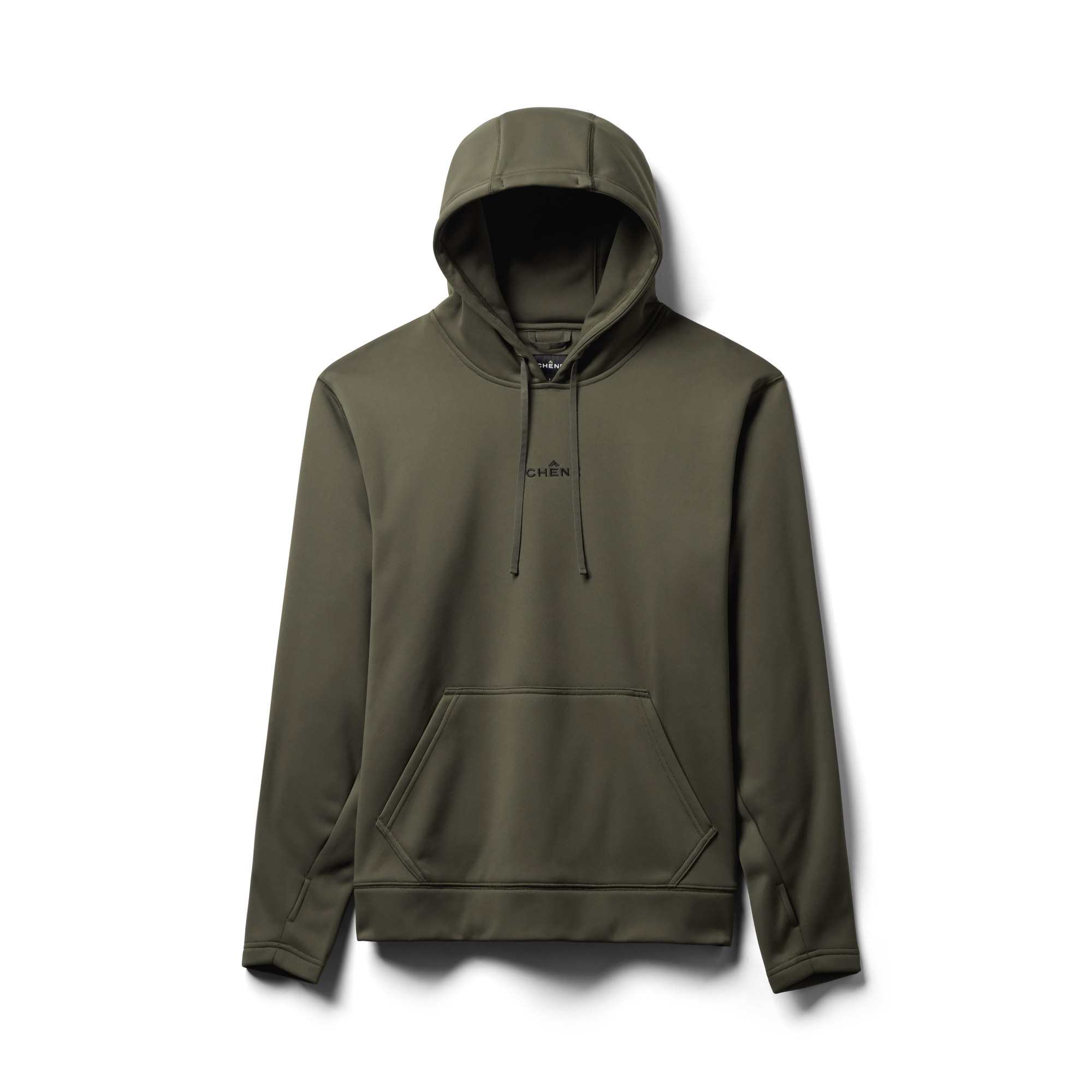 Crossover Hoodie in Cypress, flat lay #cypress