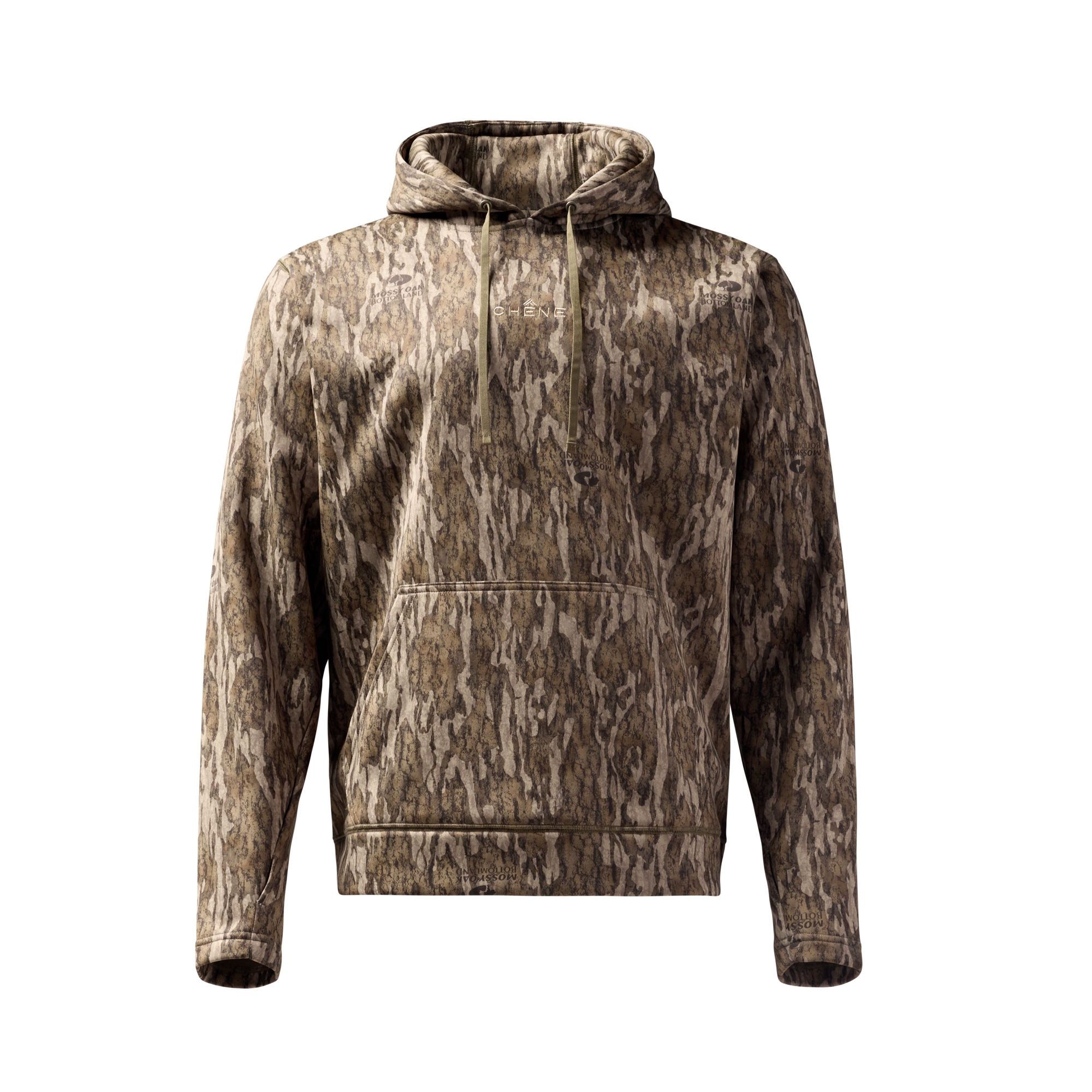 Crossover Hoodie in Mossy Oak Bottomland, front view #mossy_oak_bottomland