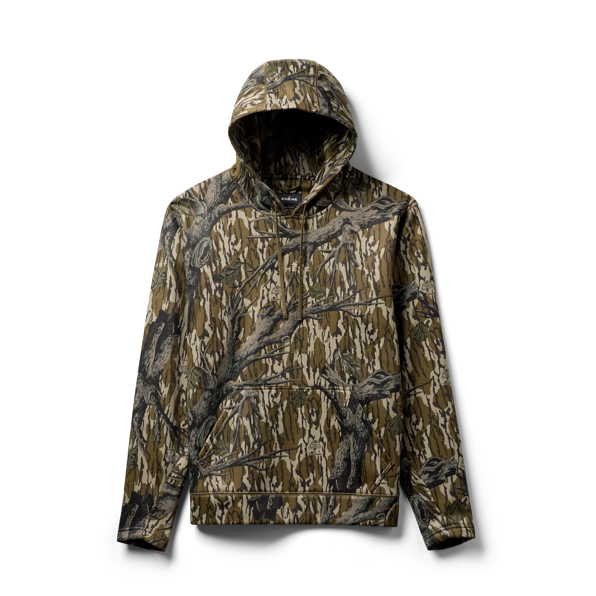 Crossover Hoodie in Mossy Oak Original Treestand, flat lay #mossy_oak_original_treestand