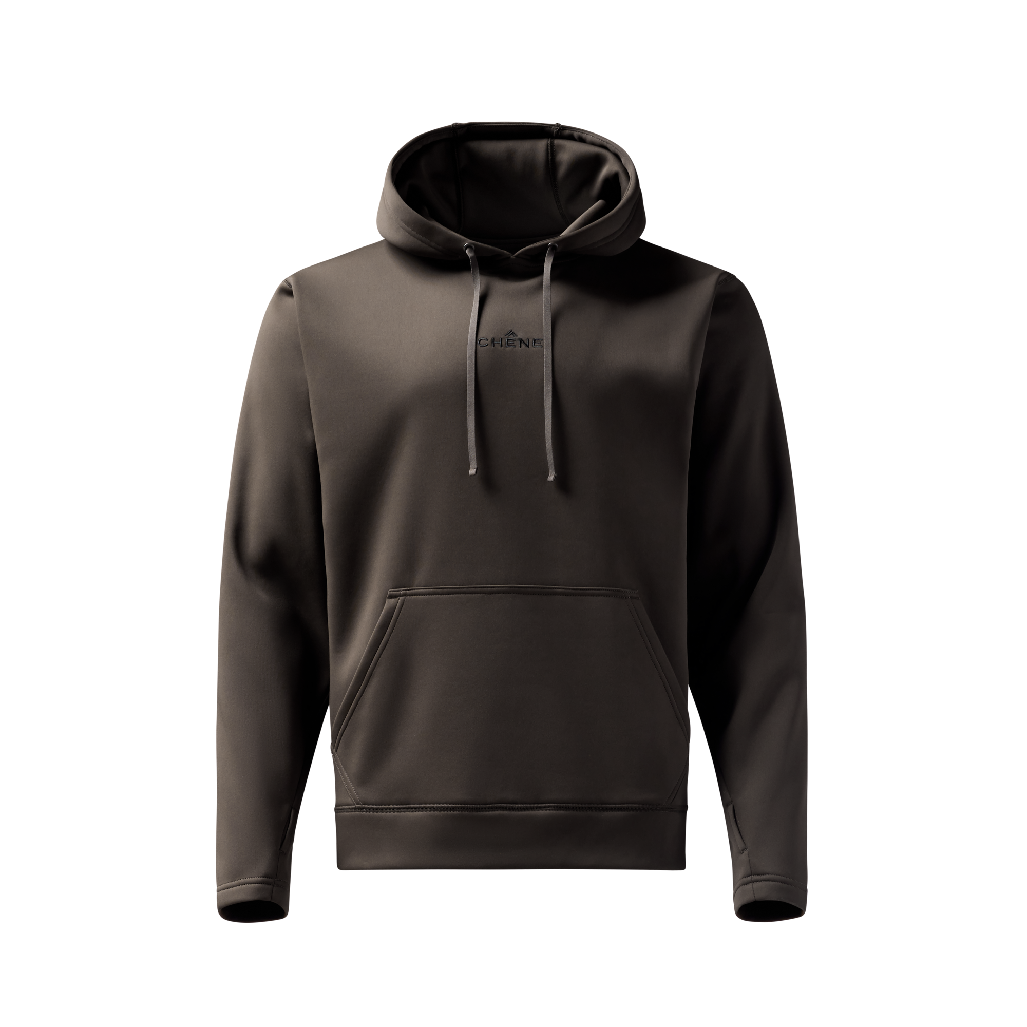 Crossover Hoodie in Mud, front view #mud