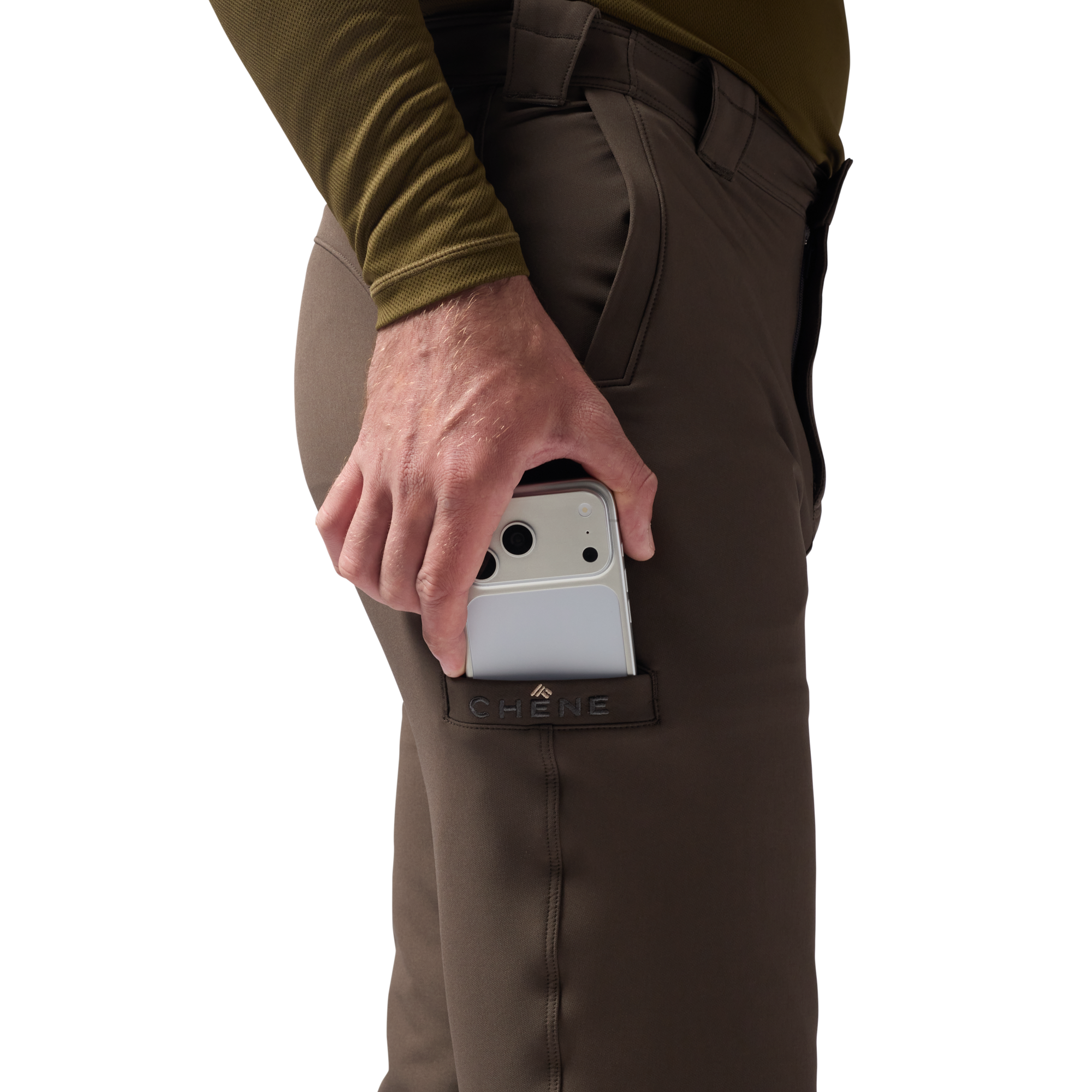 Field Pant in Brown, on model #brown