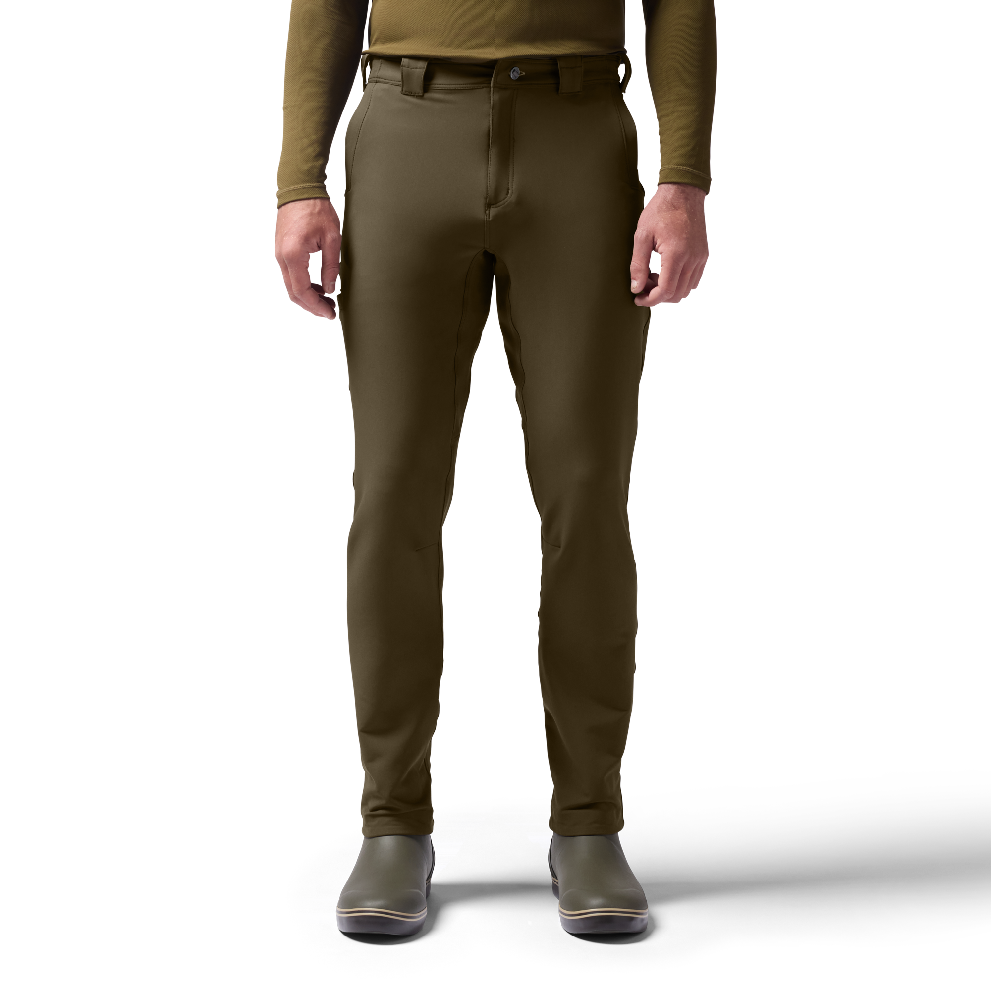 Field Pant in Olive, on model #olive