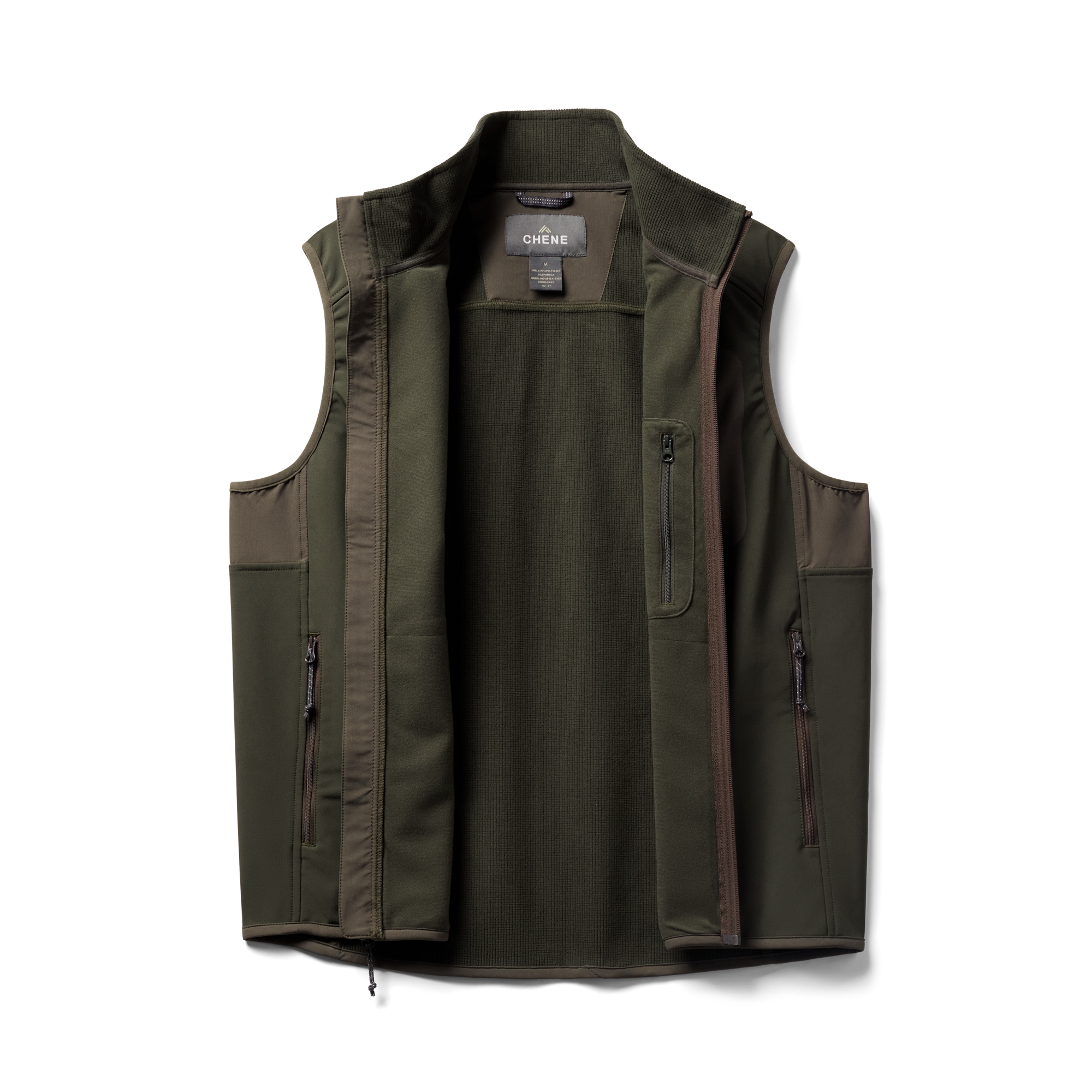 Scout Vest in Dark Green, flat lay #dark_green