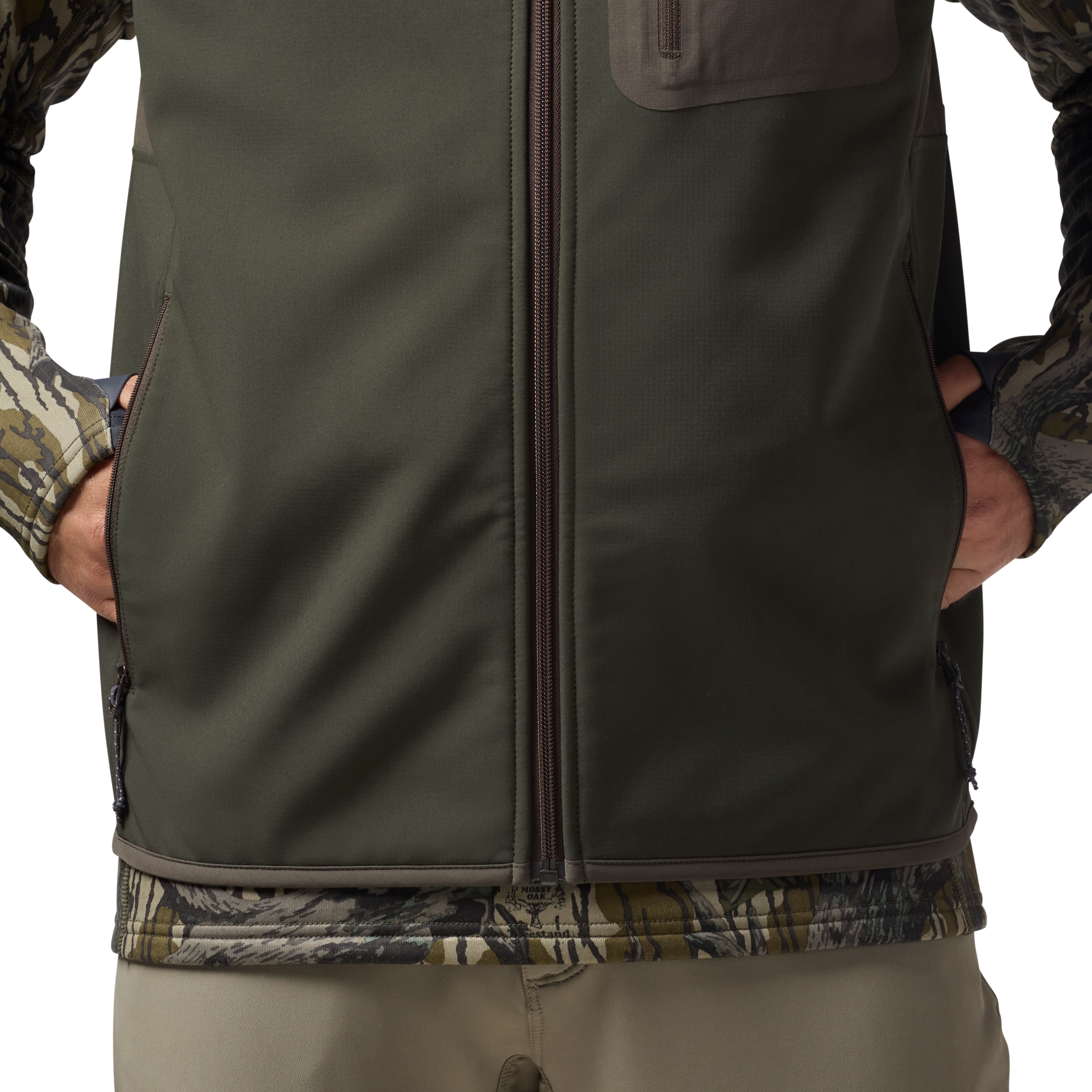 Scout Vest in Dark Green, on model #dark_green