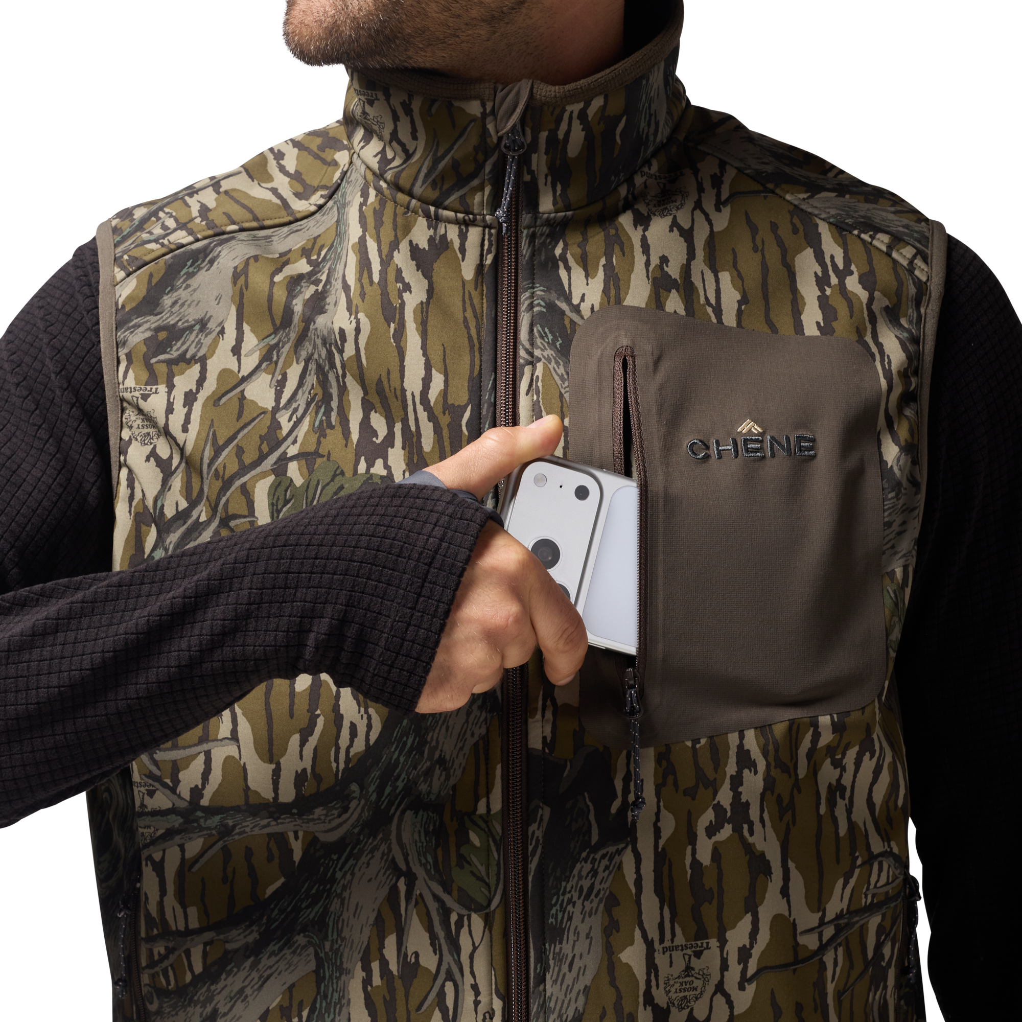Scout Vest in Mossy Oak Original Treestand, on model #mossy_oak_original_treestand
