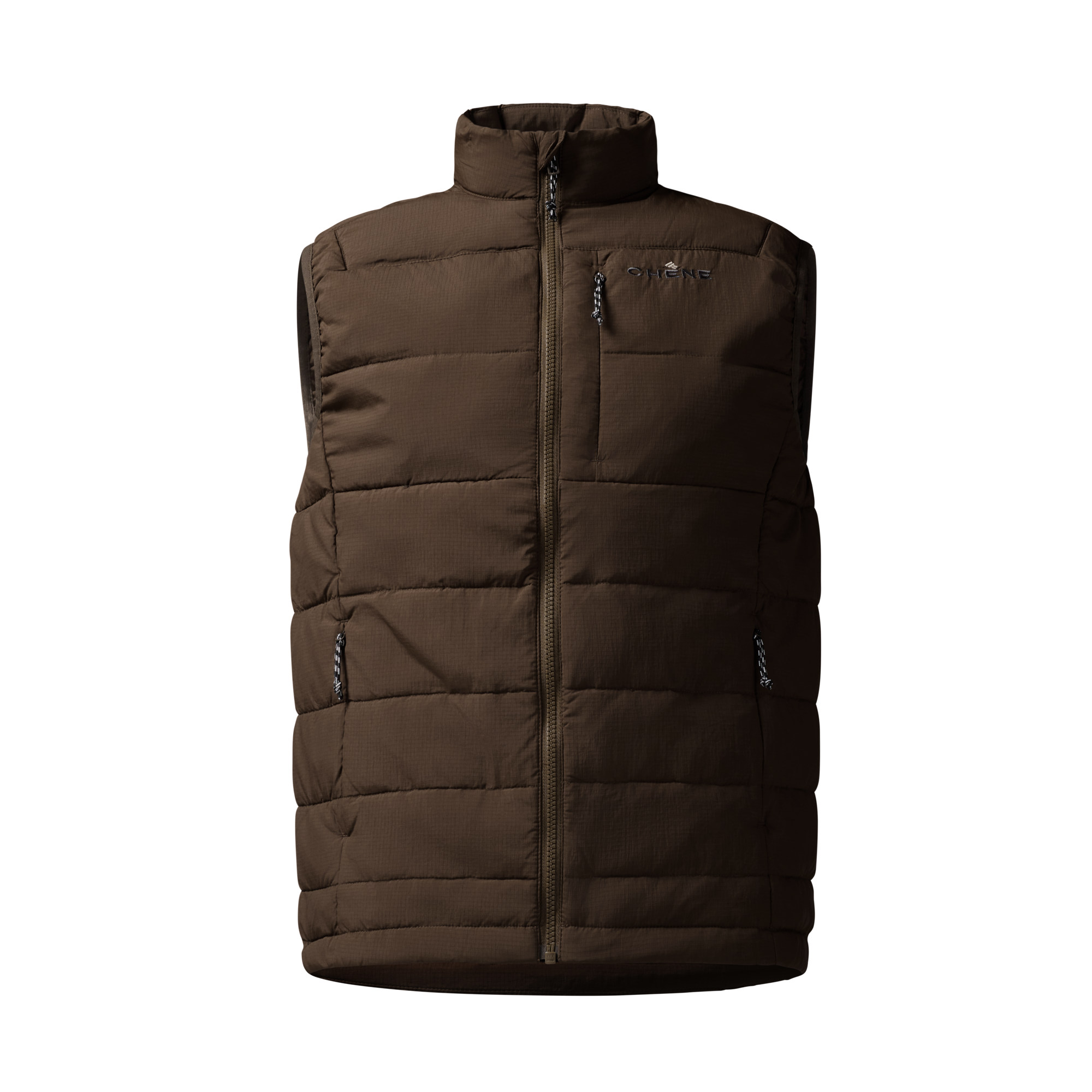 Flyweigh Vest in Brown, front view #brown