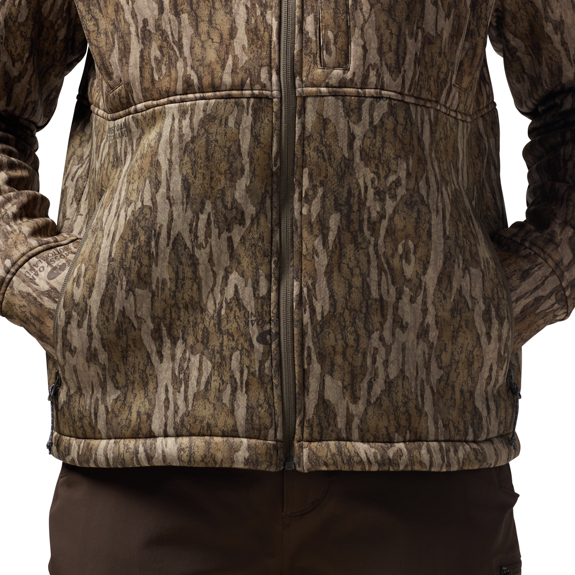 Over/Under Jacket in Mossy Oak Bottomland, on model #mossy_oak_bottomland