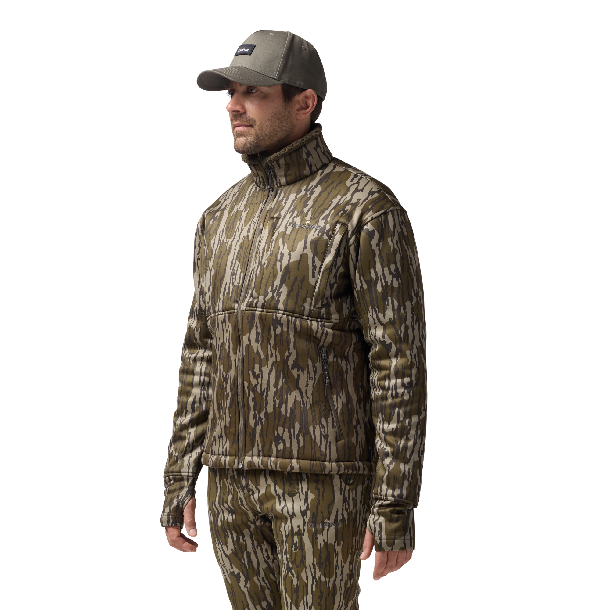 Over/Under Jacket in Mossy Oak Original Bottomland, on model #mossy_oak_original_bottomland