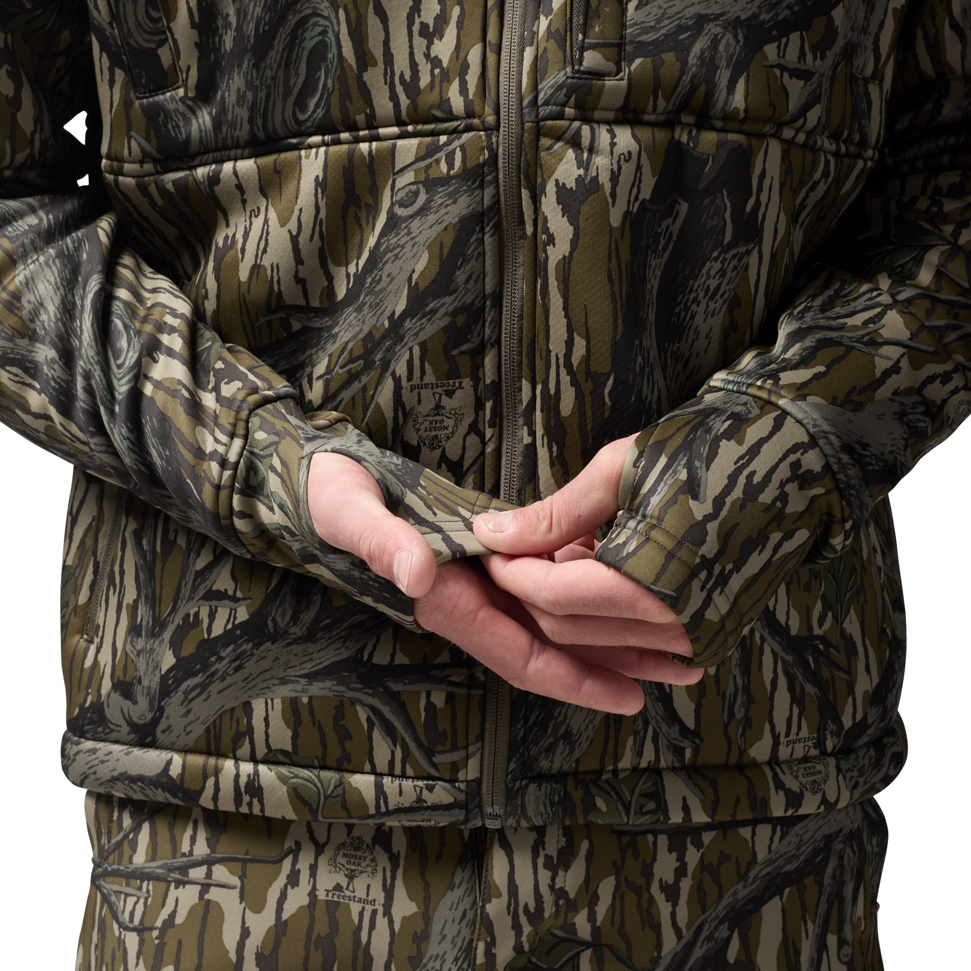 Over/Under Jacket in Mossy Oak Original Treestand, on model #mossy_oak_original_treestand