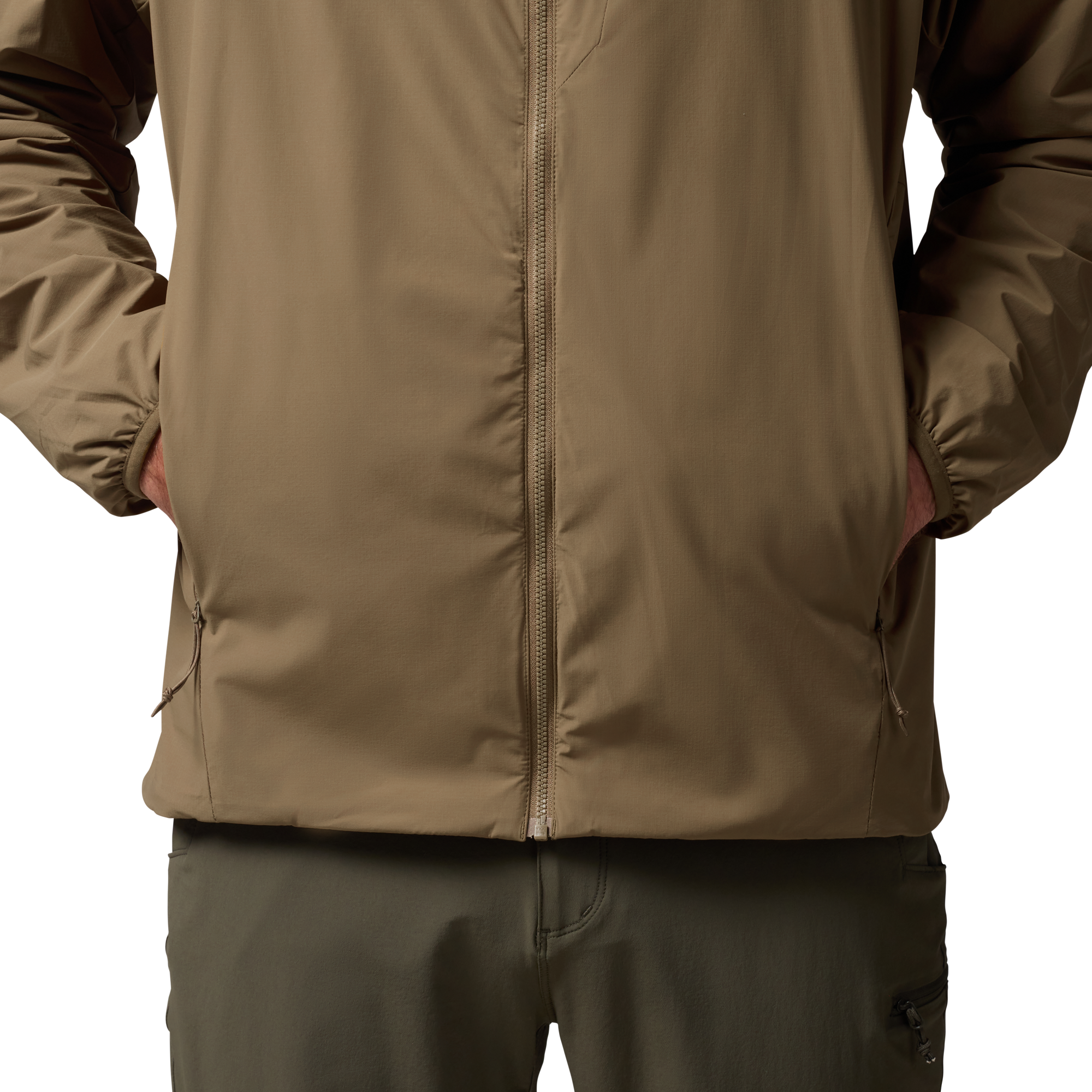 Flux Jacket in Field Khaki, on model #field_khaki