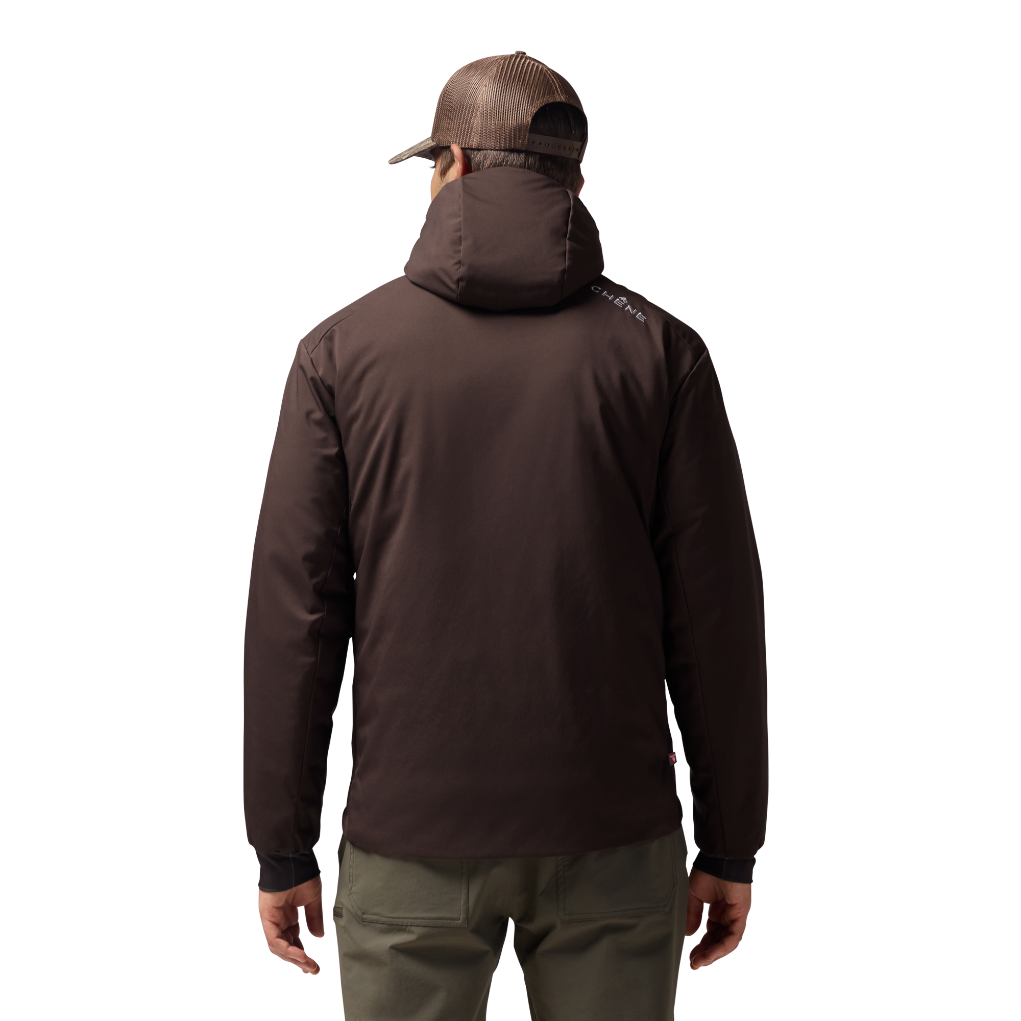 Flyweigh Jacket in Brown, on model #brown