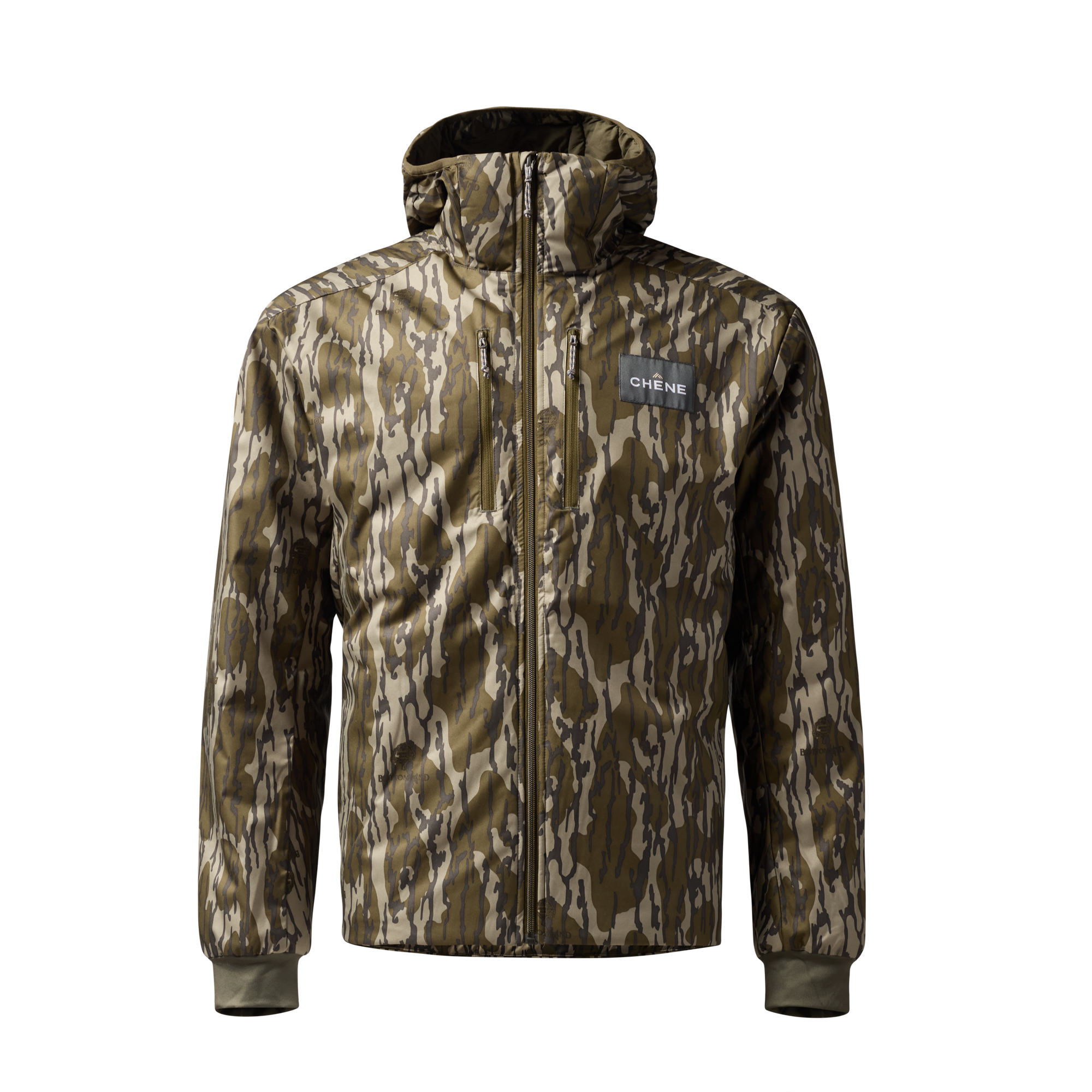 Flyweigh Jacket in Mossy Oak Original Bottomland, front view #mossy_oak_original_bottomland