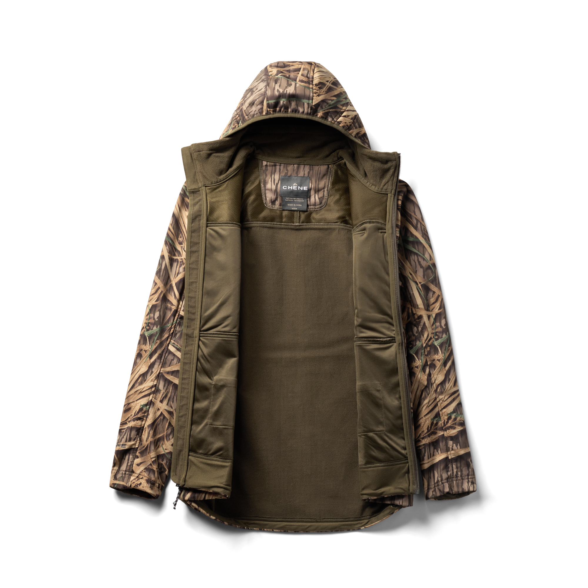 Scout Jacket in Mossy Oak Original Shadow Grass, flat lay #mossy_oak_original_shadow_grass