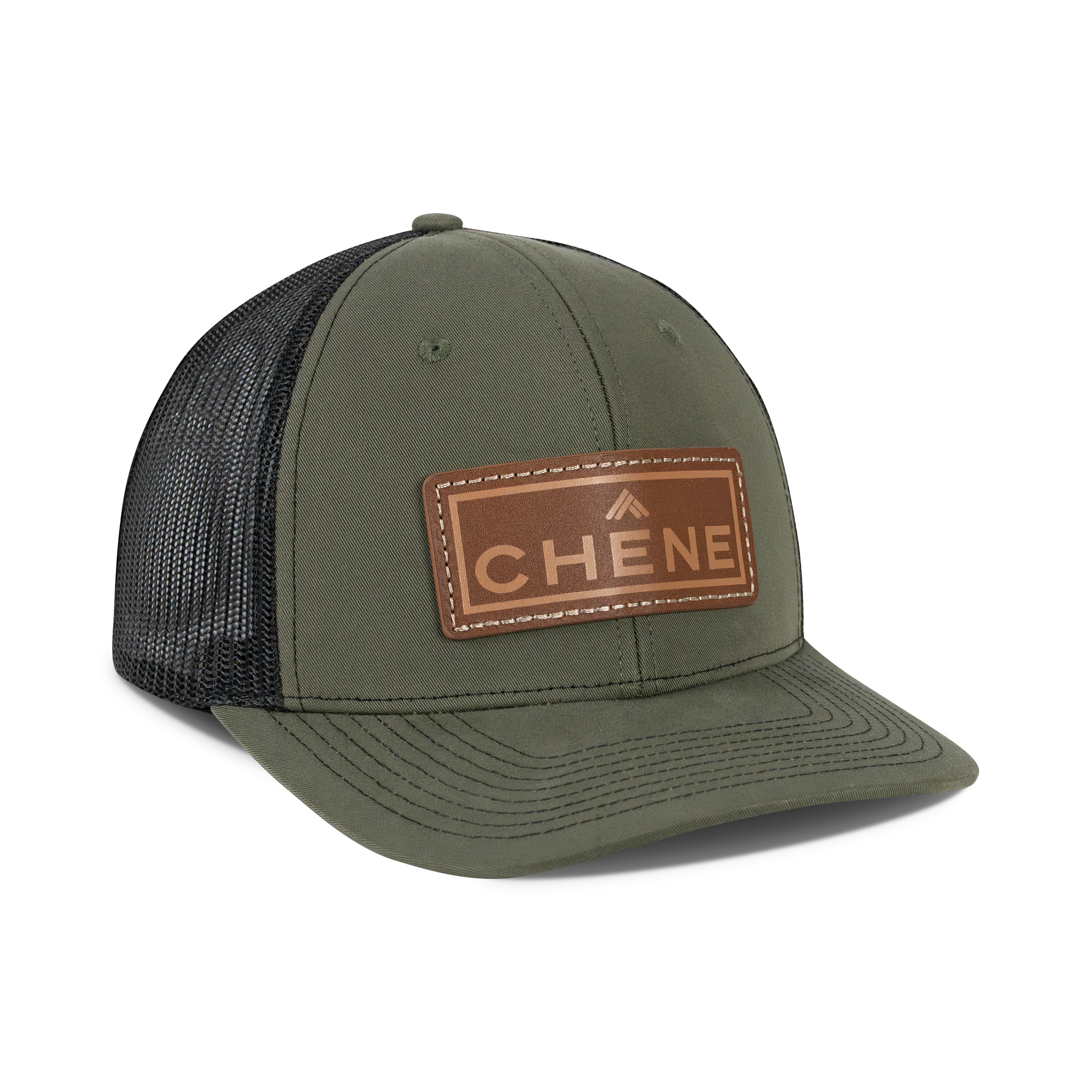 6-Panel Leather Patch Cap