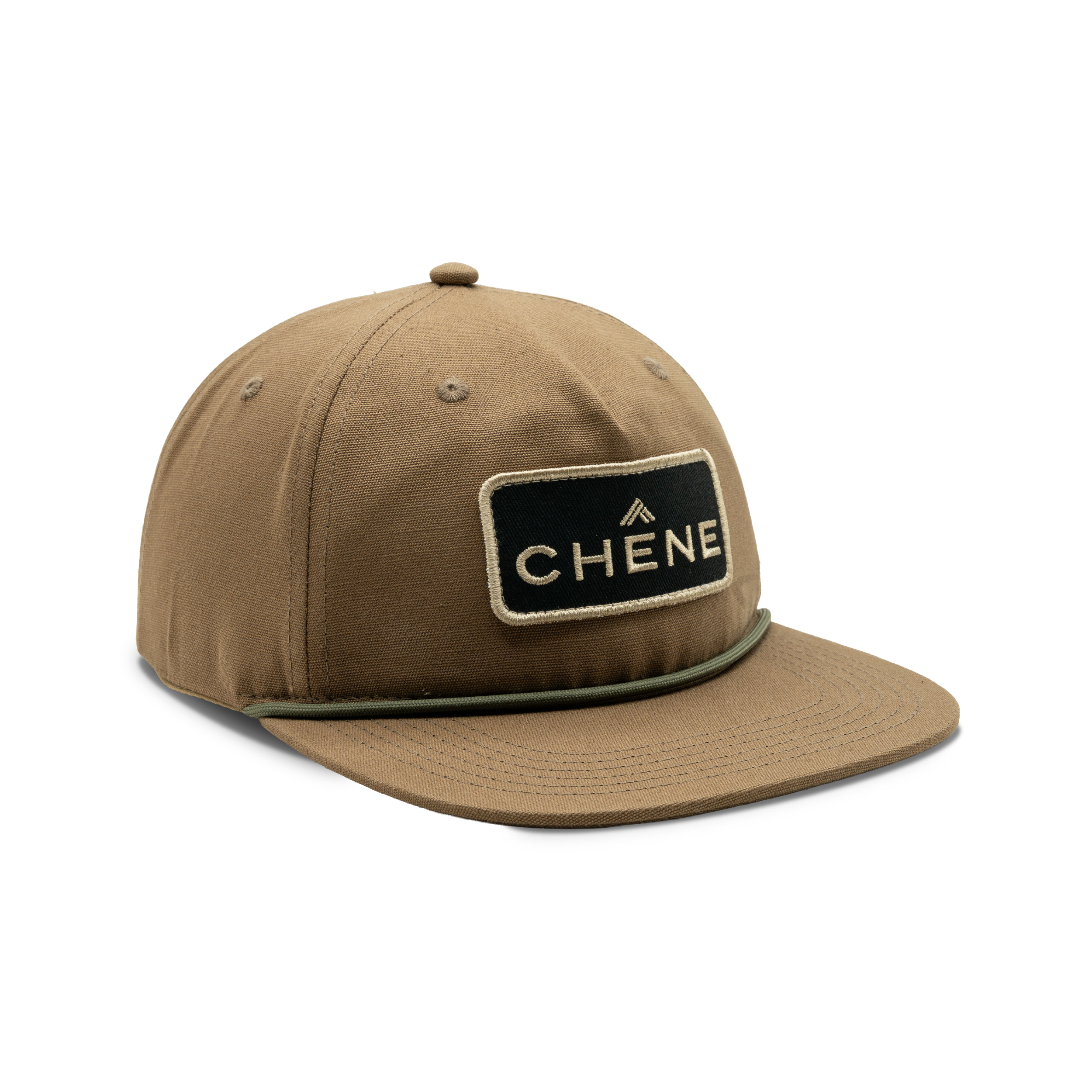 Rope Patch Cap in Tobacco, front view #tobacco