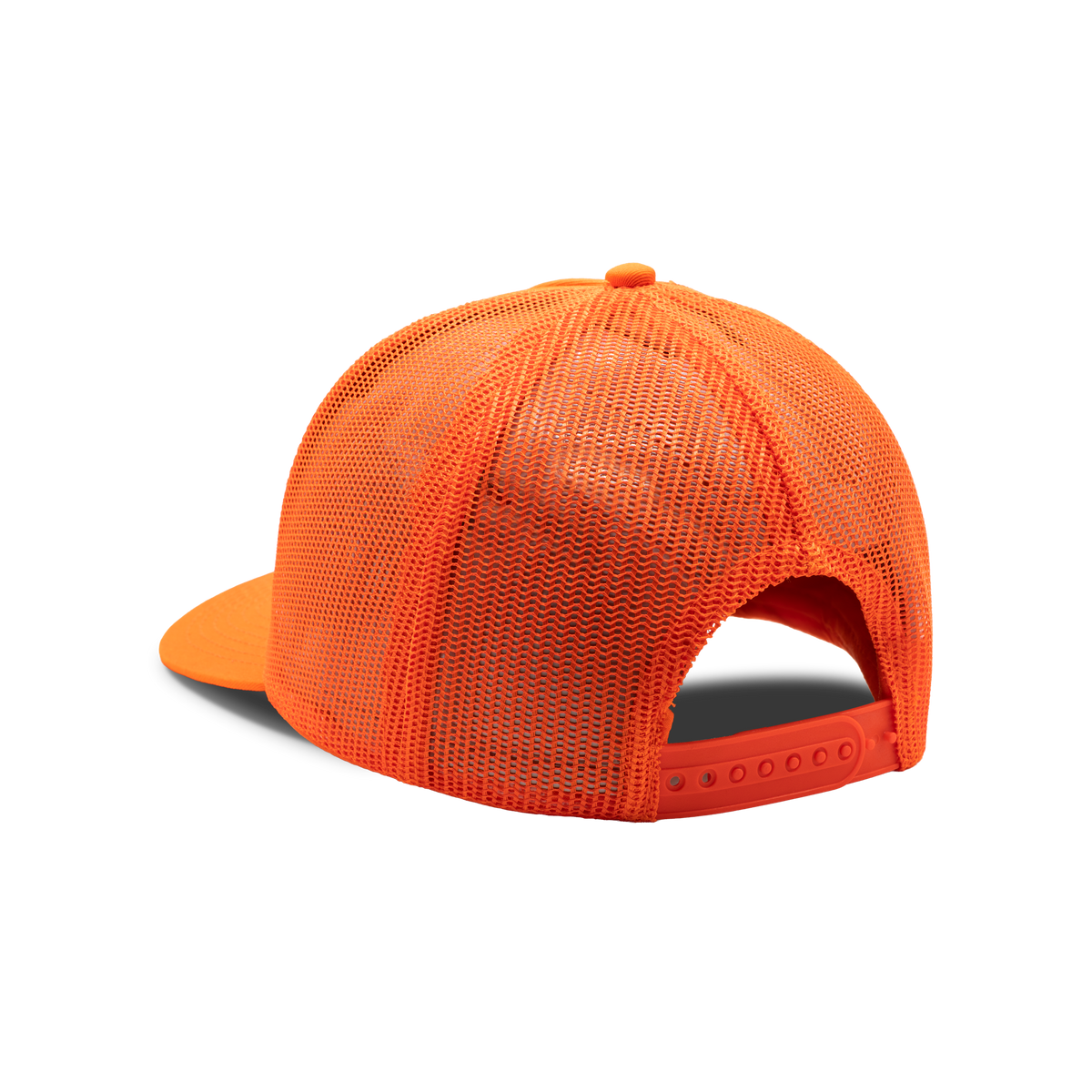 5-Panel Logo Patch Cap in Orange, back view