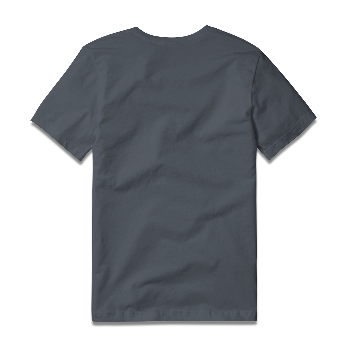 Logo Tee S/S in Denim, back view #denim