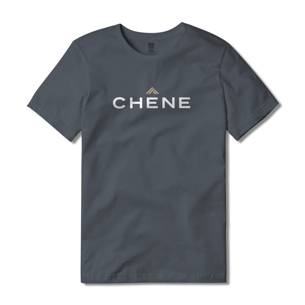 Logo Tee S/S in Denim, front view #denim