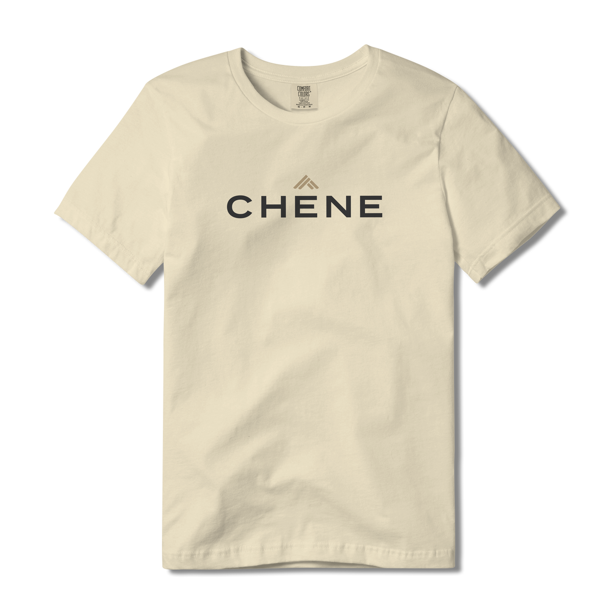 Logo Tee S/S in Ivory, front view #ivory