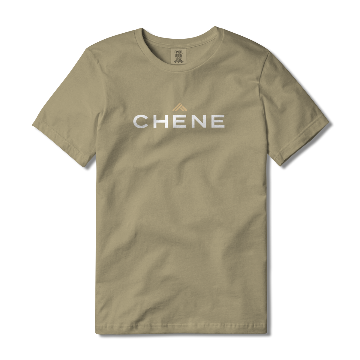 Logo Tee S/S in Khaki, front view #khaki