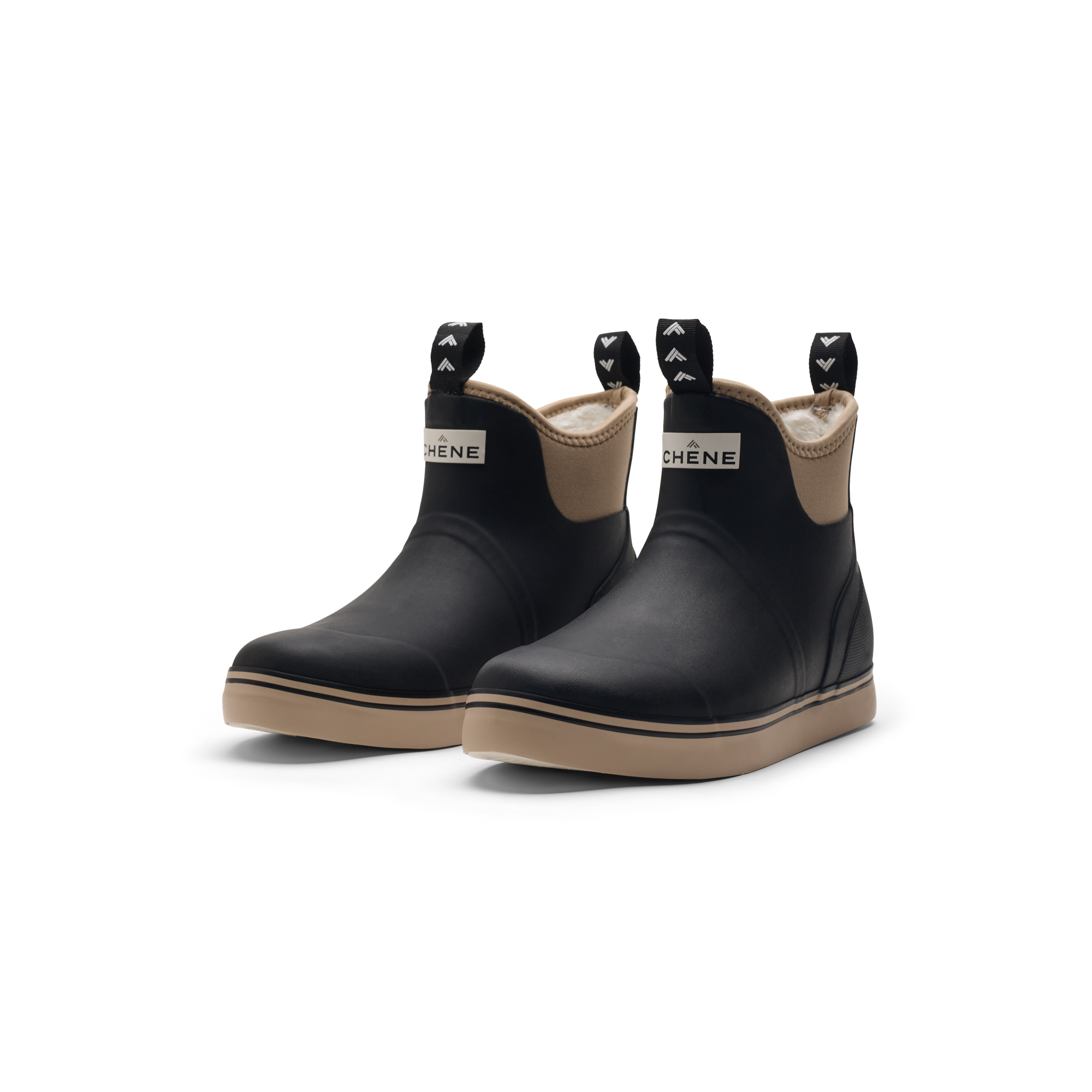 Women's Sherpa Fleece Scout Boot in Black / Tan, product #black_/_tan