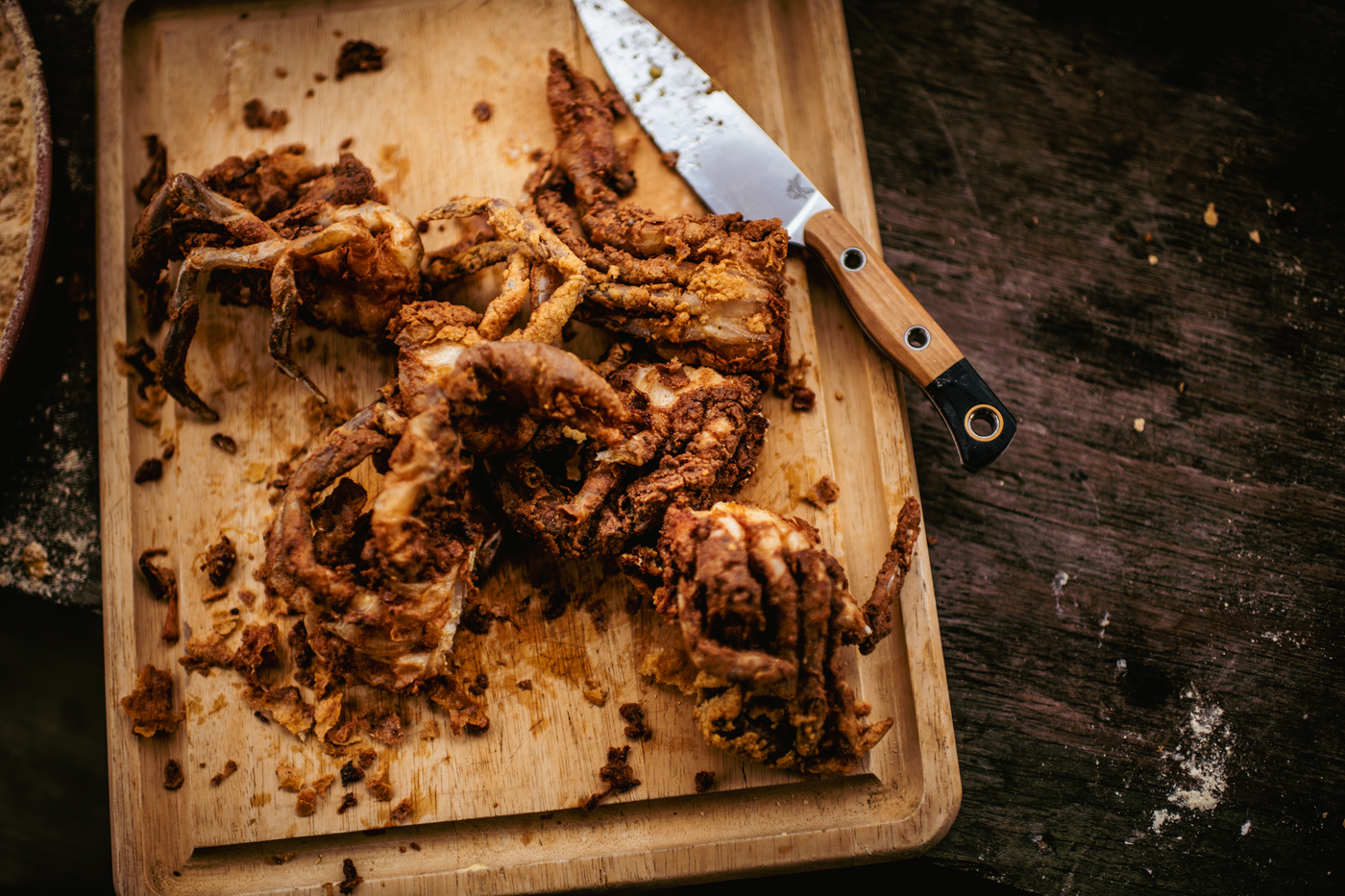 food on a cutting board