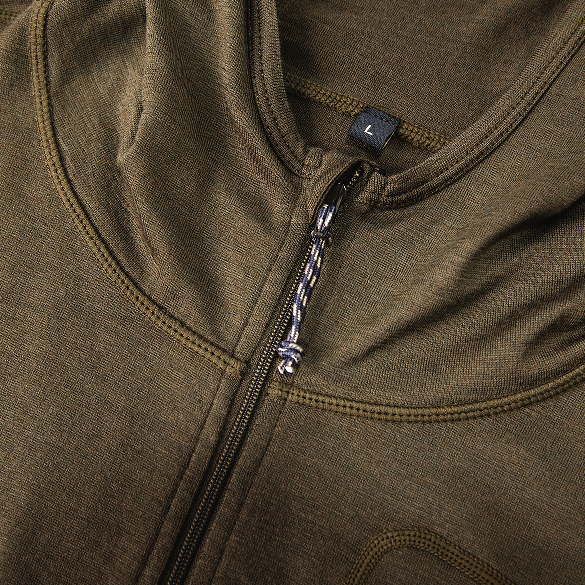 Merino Half Zip with Hood