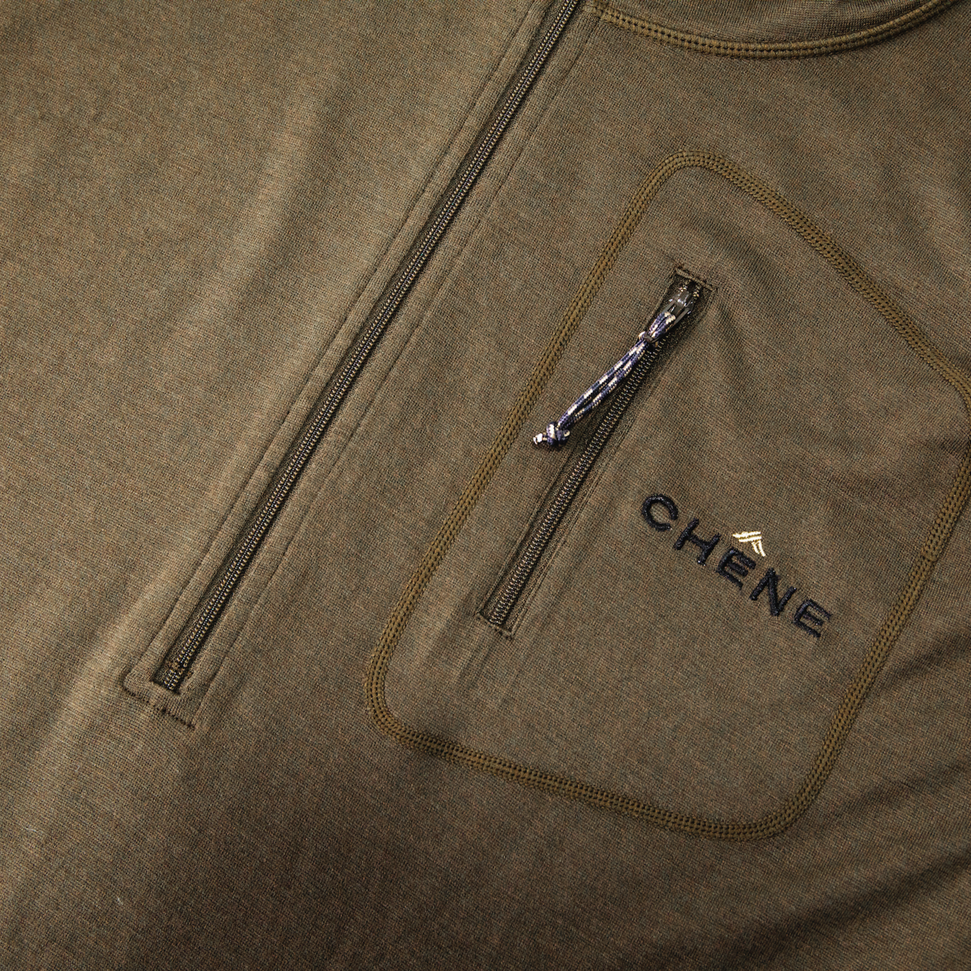 Merino Half Zip with Hood